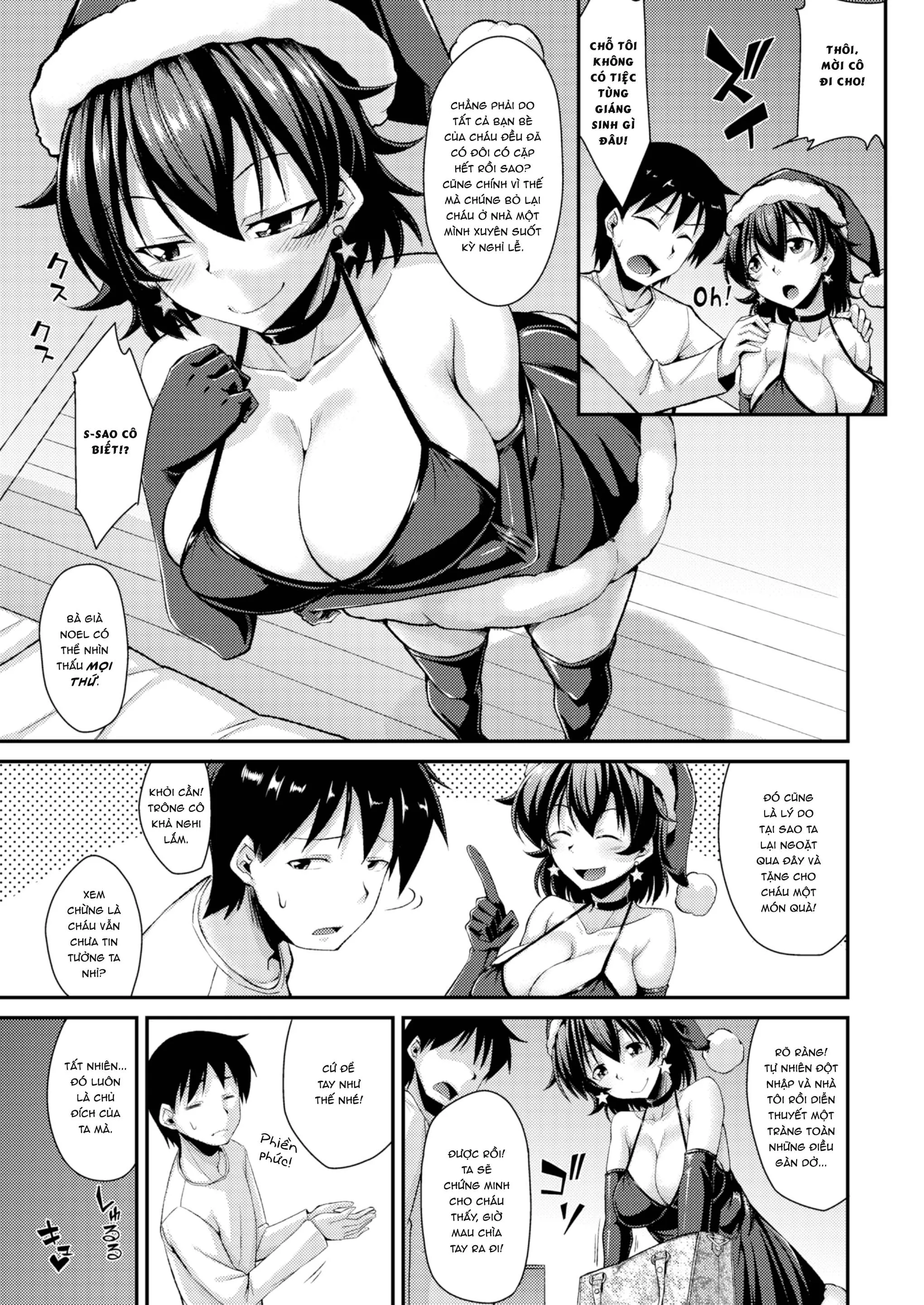 HentaiVN.net - Ảnh 3 - Bà già Noel trèo cửa sổ - Oneshot