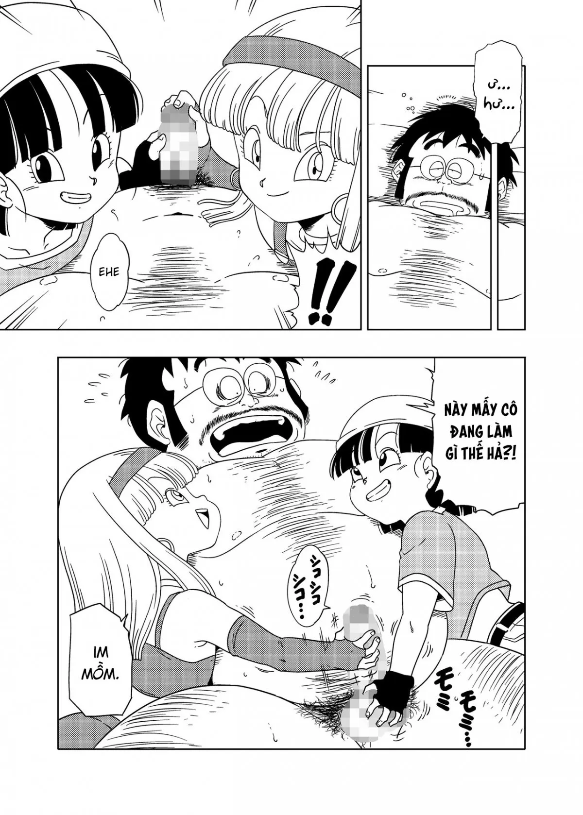 HentaiVN.net - Ảnh 10 - DB-X Ordinary Old Man x Bra & Pan Hen [DB-X 普通のおじさんxブ◯＆パ◯編] - Oneshot