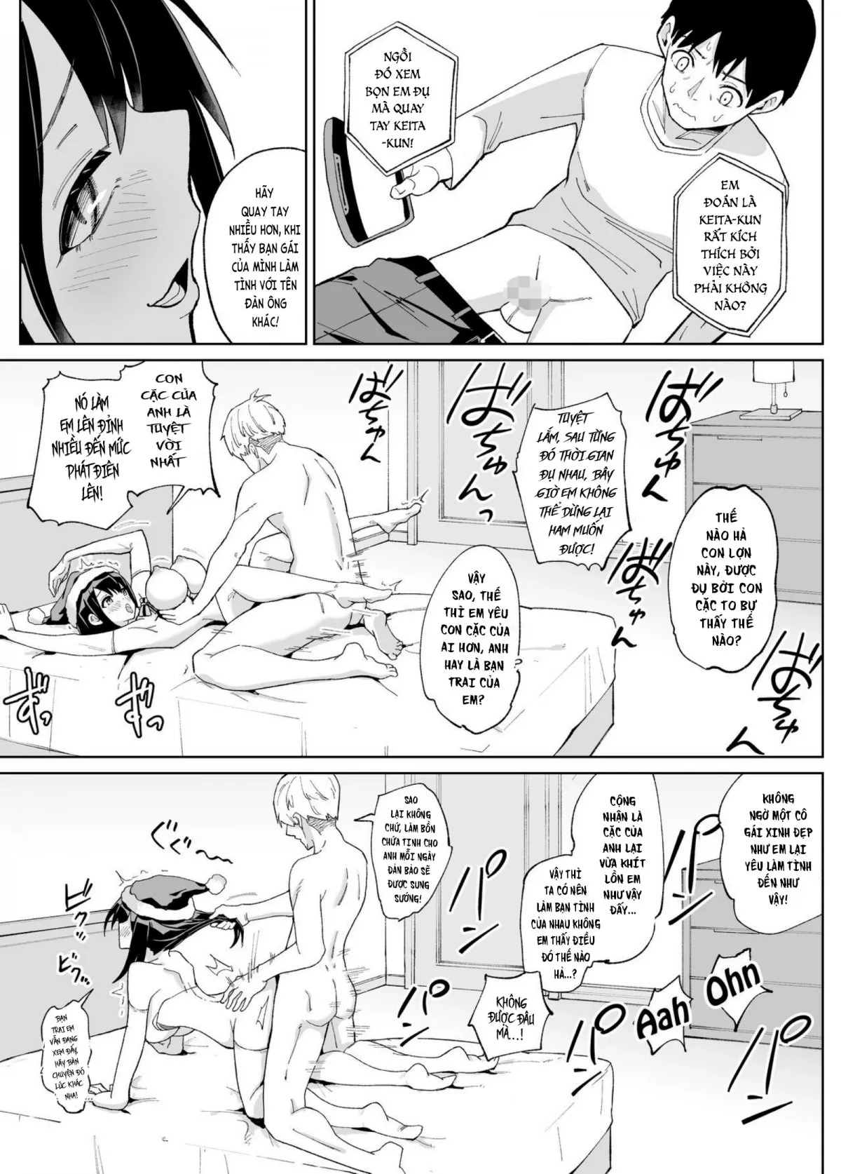 HentaiVN.net - Ảnh 30 - Tôi đã bị người yêu của tôi từ thời thơ ấu cắm sừng! [Osananajimi Kanojo kara no X'mas Present wa Netorare deshita] - Oneshot