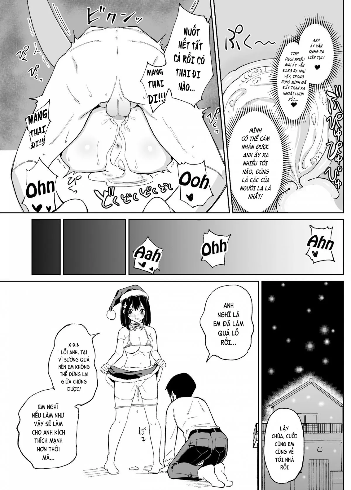 HentaiVN.net - Ảnh 35 - Tôi đã bị người yêu của tôi từ thời thơ ấu cắm sừng! [Osananajimi Kanojo kara no X'mas Present wa Netorare deshita] - Oneshot