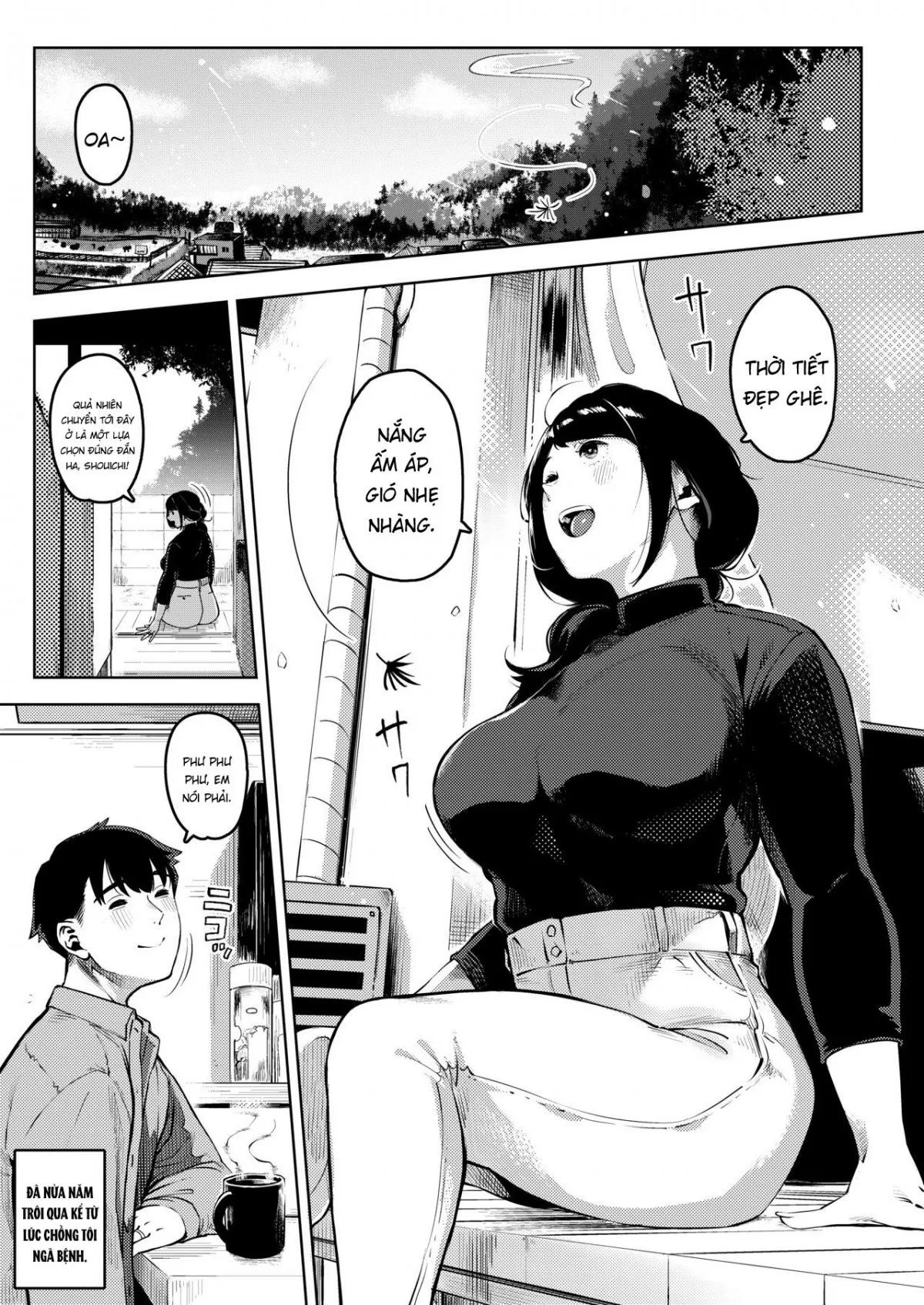 HentaiVN.net - Ảnh 3 - Shinen ni Makareru -Hitozuma Saimin Netorare - Chap 1