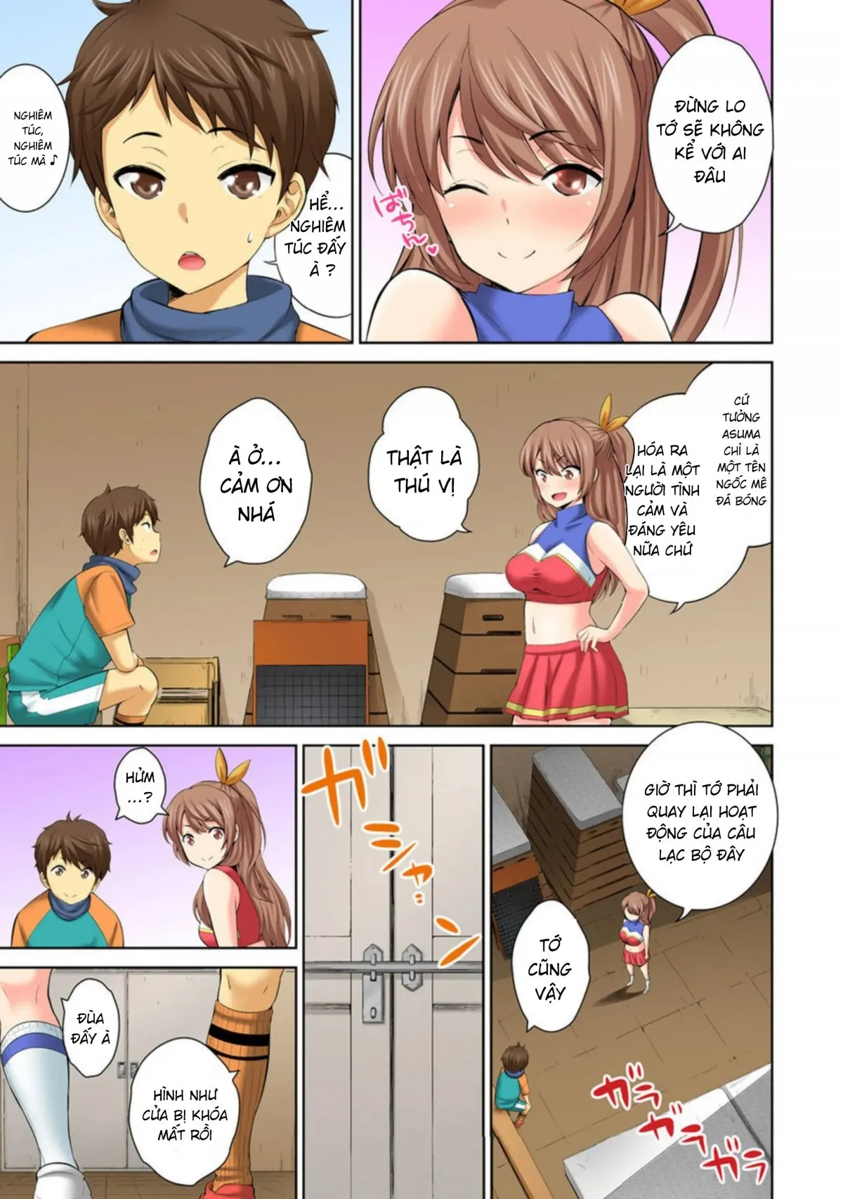 HentaiVN.net - Ảnh 9 - Hōkago Sōko no Han Dashi SEX ～ Mienai Toko Kara Gokubuto Tsukiage 1 [放課後倉庫の半出しSEX～見えないとこから極太突き上げ～ 1] - Chap 1
