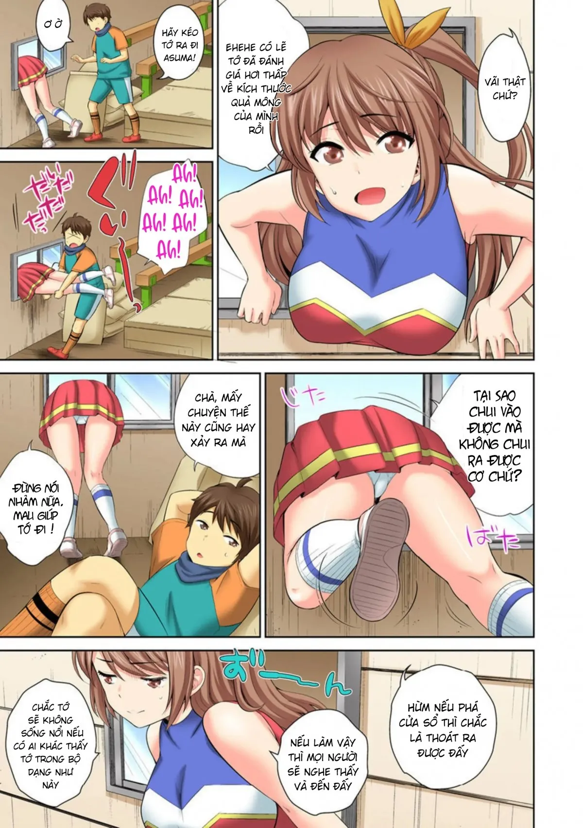 HentaiVN.net - Ảnh 11 - Hōkago Sōko no Han Dashi SEX ～ Mienai Toko Kara Gokubuto Tsukiage 1 [放課後倉庫の半出しSEX～見えないとこから極太突き上げ～ 1] - Chap 1