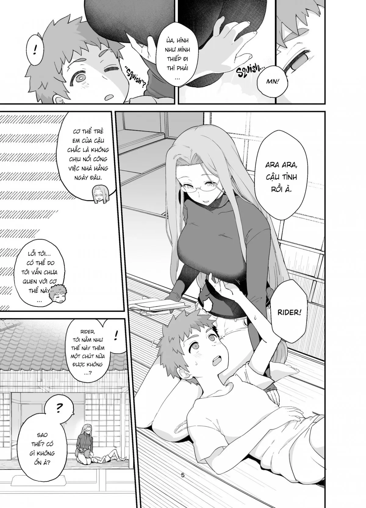 HentaiVN.net - Ảnh 7 - Ở nhà cùng Rider-san [Rider-san to Orusuban | Staying Home With Rider-san] - Oneshot
