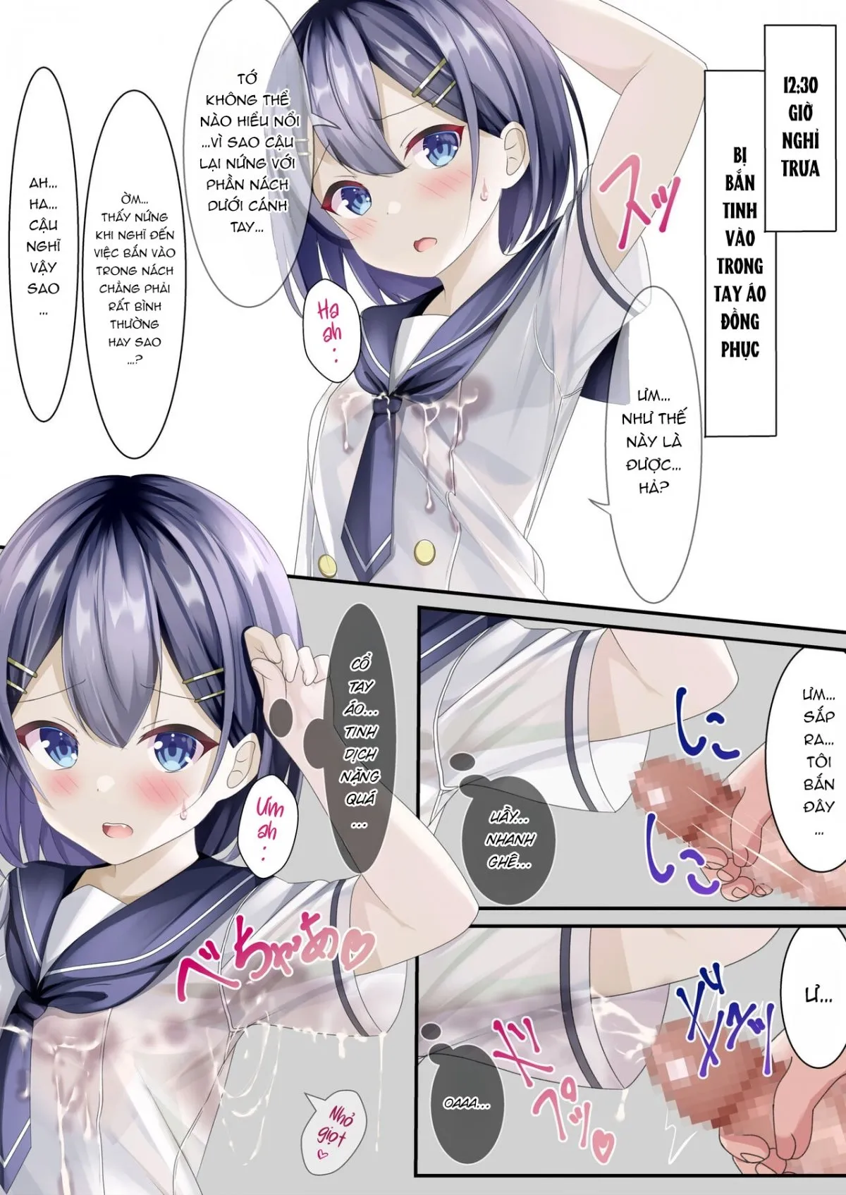 HentaiVN.net - Ảnh 12 - Địt loli! [Seieki Bukkake ga Atarimae ni Natta Sekaisen no Onnanoko no Nichijou] - Oneshot