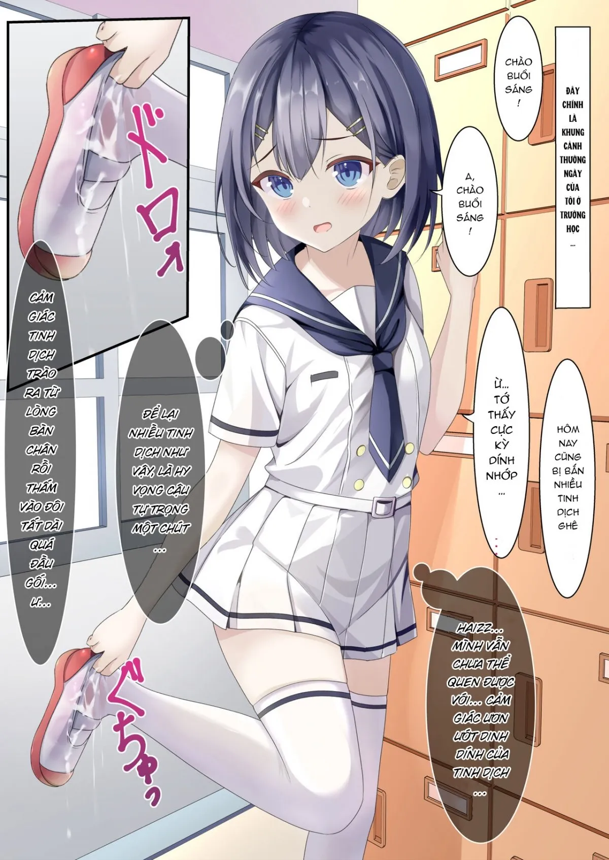 HentaiVN.net - Ảnh 4 - Địt loli! [Seieki Bukkake ga Atarimae ni Natta Sekaisen no Onnanoko no Nichijou] - Oneshot