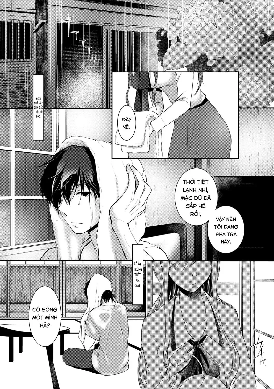 HentaiVN.net - Ảnh 3 - Một Thoáng Đêm Mưa [A Glimpse of a Rainy Night ; Ame no Yoru no Hitosarai] - Oneshot