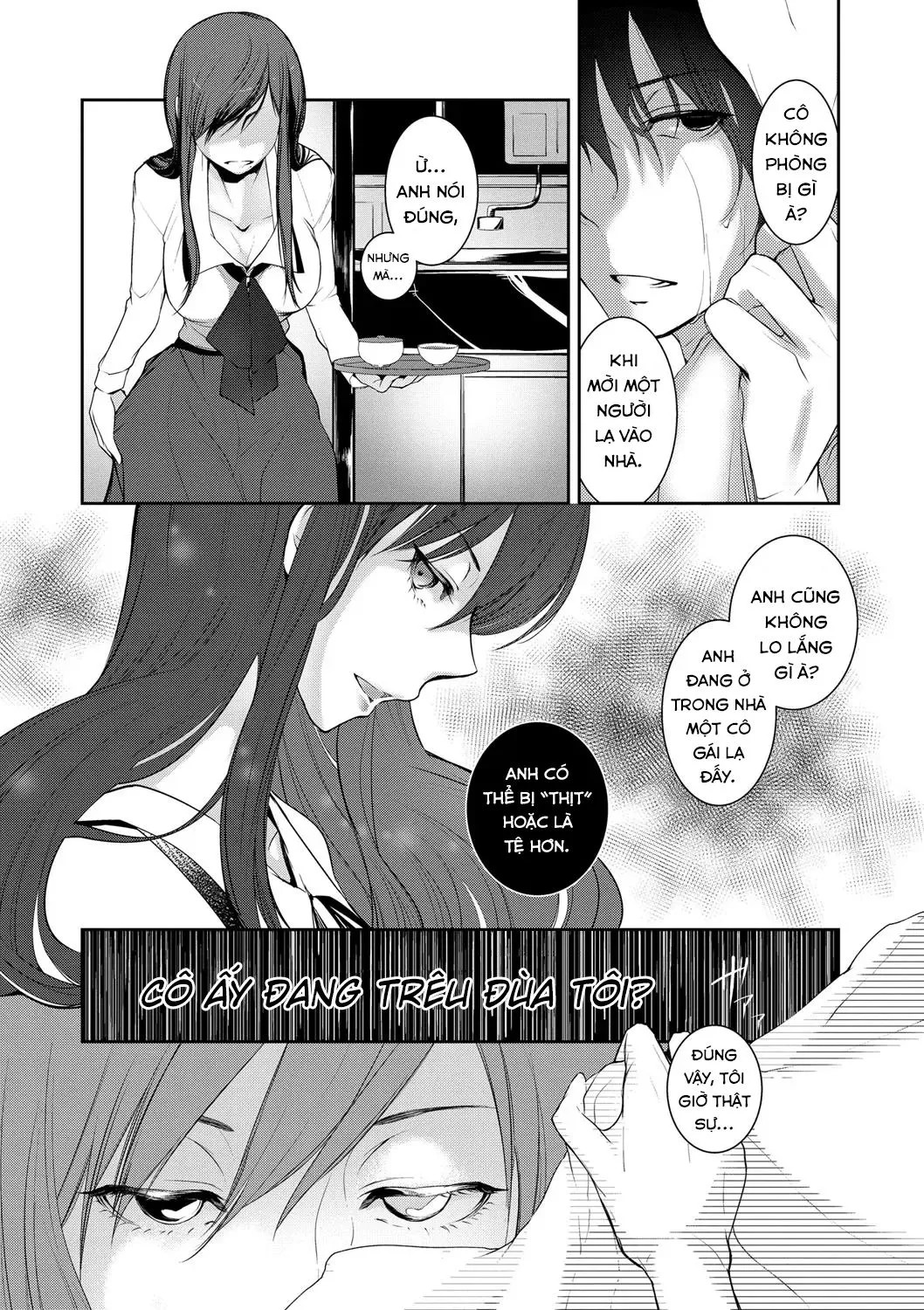 HentaiVN.net - Ảnh 4 - Một Thoáng Đêm Mưa [A Glimpse of a Rainy Night ; Ame no Yoru no Hitosarai] - Oneshot