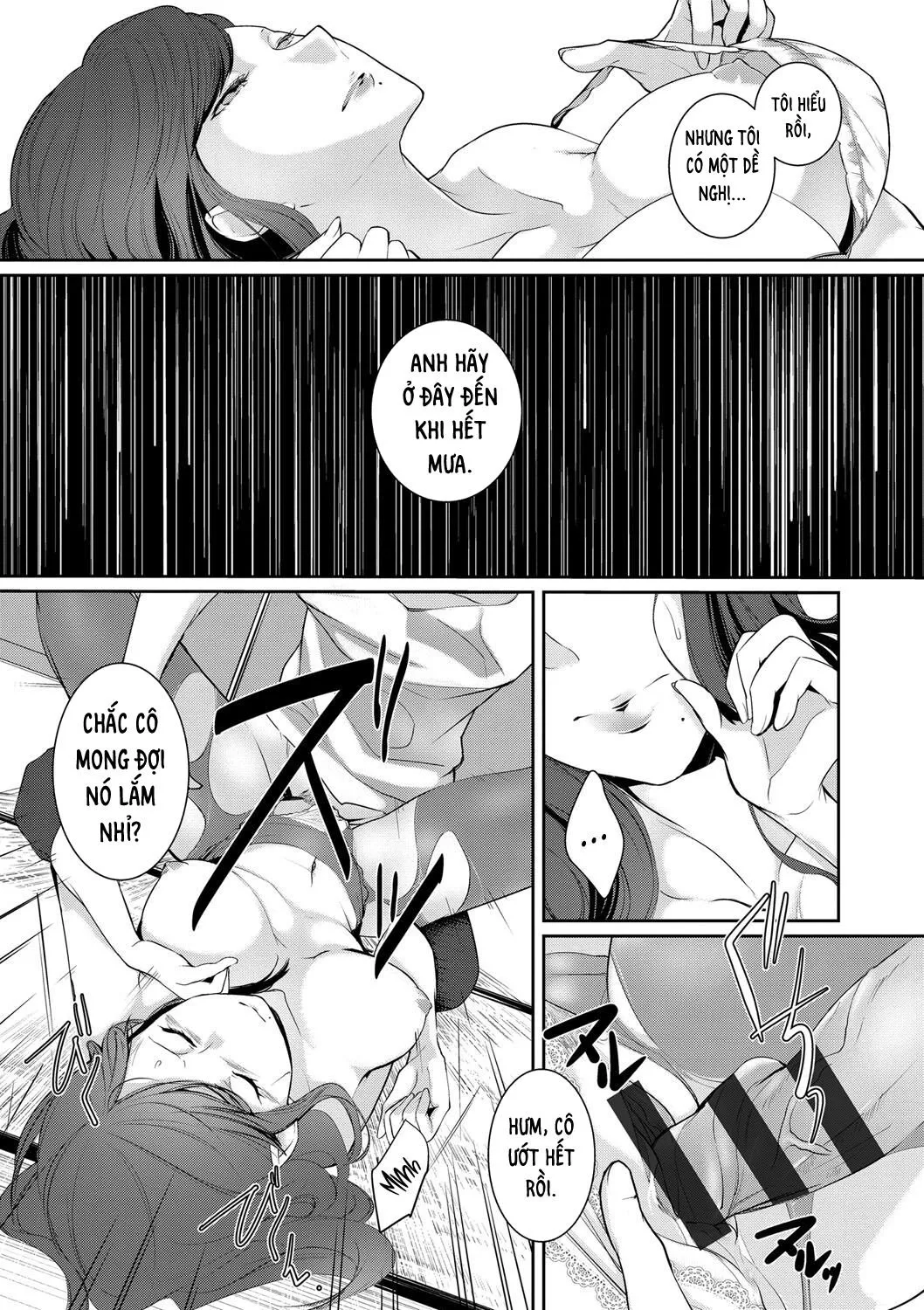 HentaiVN.net - Ảnh 6 - Một Thoáng Đêm Mưa [A Glimpse of a Rainy Night ; Ame no Yoru no Hitosarai] - Oneshot