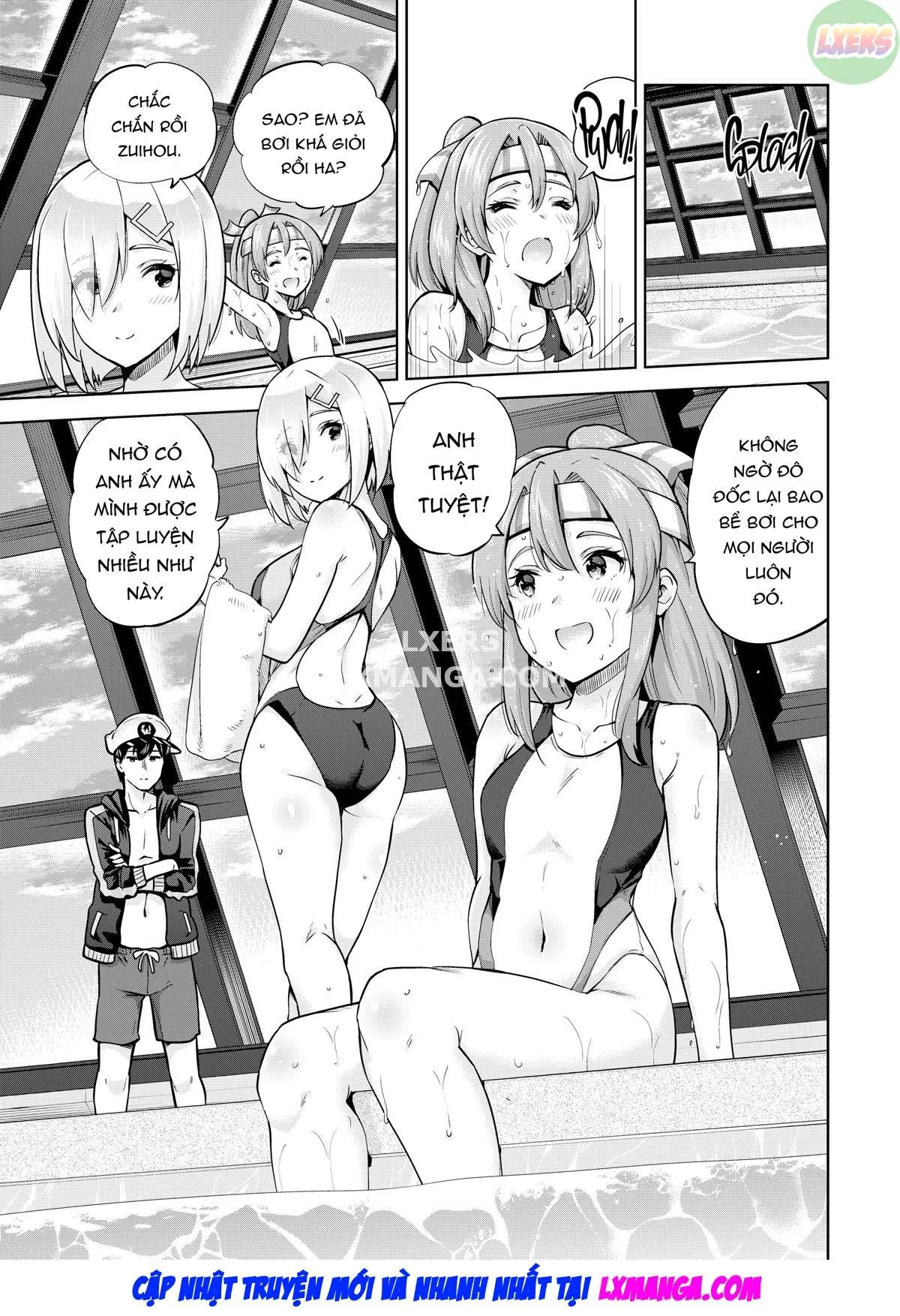 HentaiVN.net - Ảnh 3 - Zuihou and Hamakaze in Racing Swimsuits [Kyouei Mizugi na Zuihou-chan to Hamakaze-san to.] - Oneshot