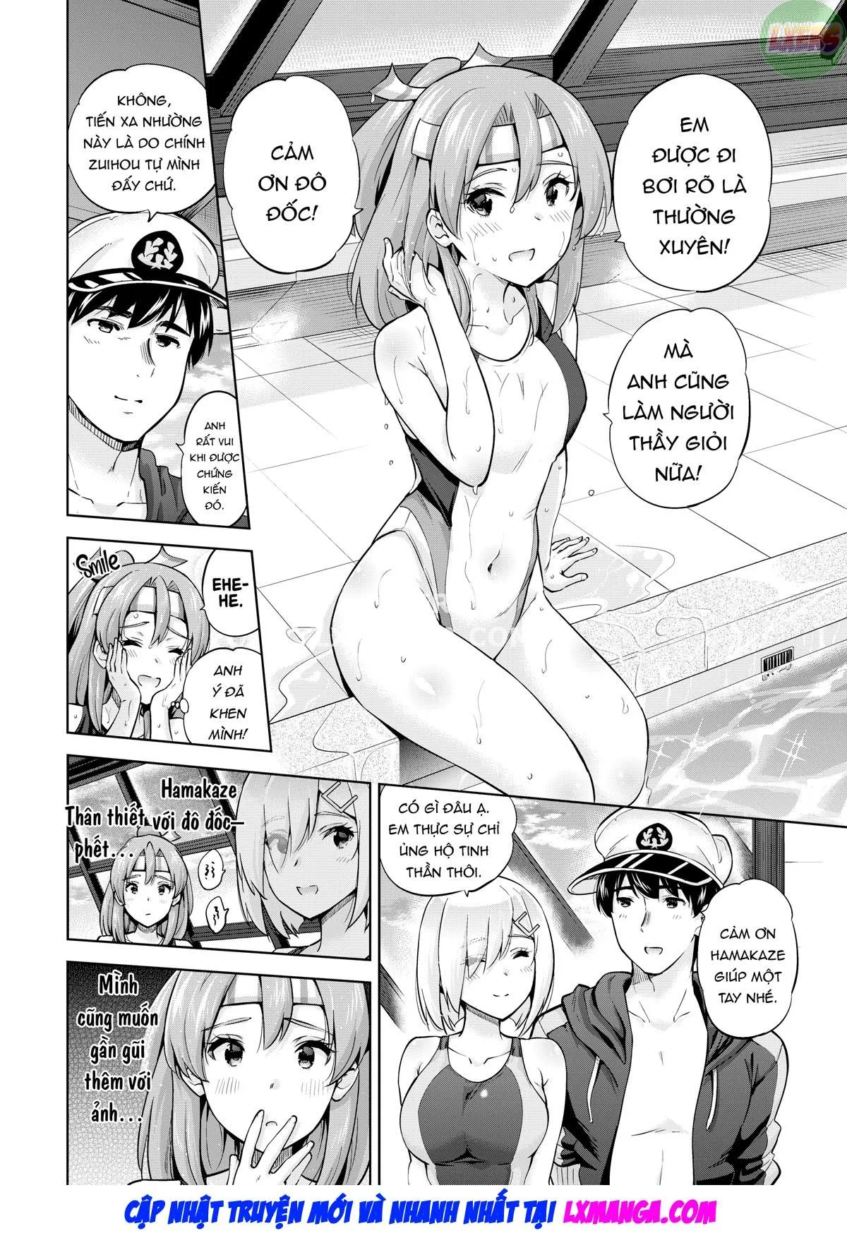 HentaiVN.net - Ảnh 4 - Zuihou and Hamakaze in Racing Swimsuits [Kyouei Mizugi na Zuihou-chan to Hamakaze-san to.] - Oneshot