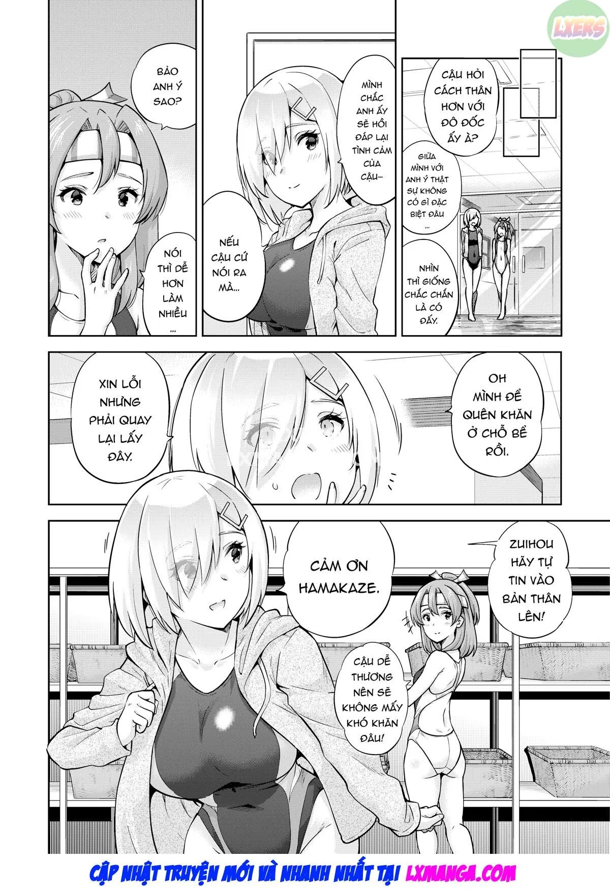HentaiVN.net - Ảnh 6 - Zuihou and Hamakaze in Racing Swimsuits [Kyouei Mizugi na Zuihou-chan to Hamakaze-san to.] - Oneshot