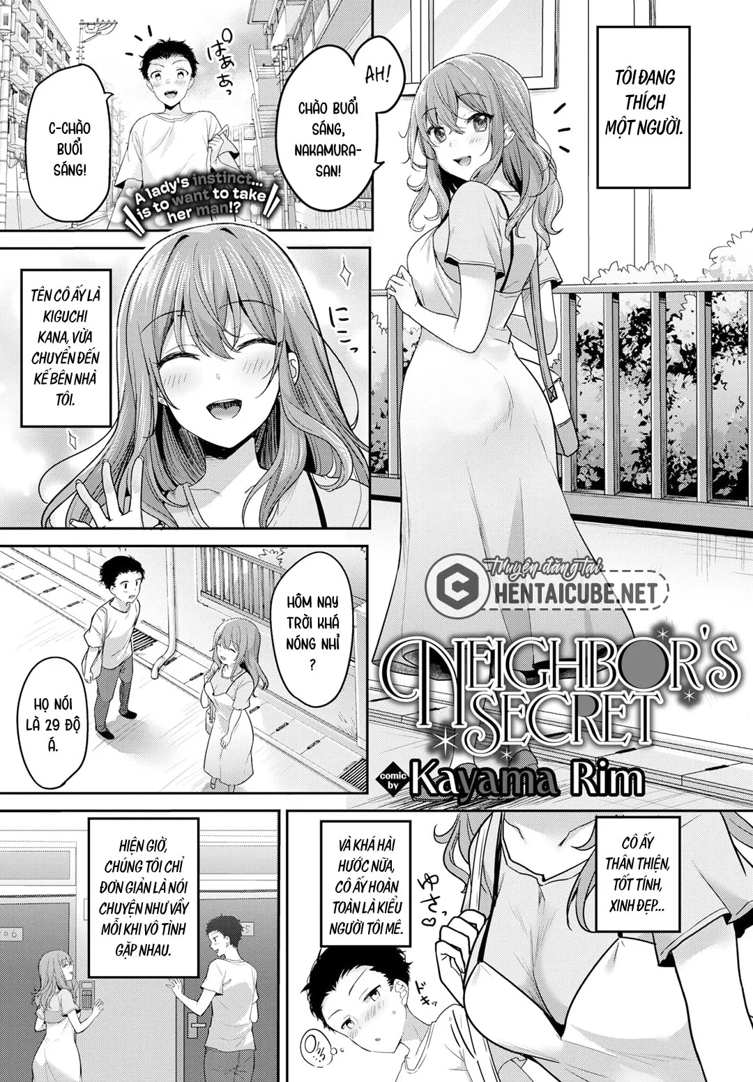 HentaiVN.net - Ảnh 2 - Bí mật của cô hàng xóm - Oneshot