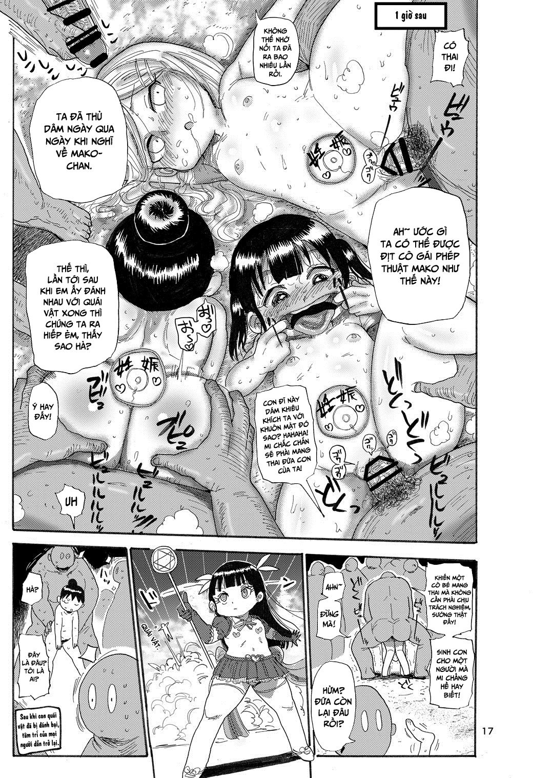 HentaiVN.net - Ảnh 16 - Cô gái phép thuật Mako [Yousei no Mahou Shoujo] - Chap 1