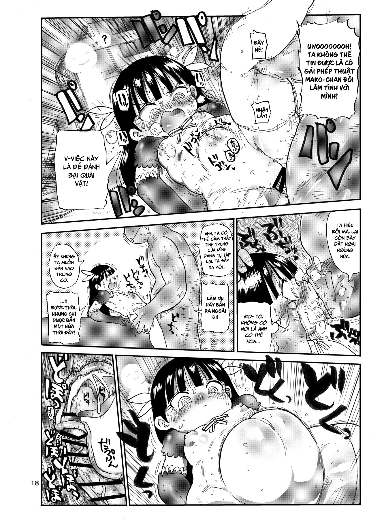 HentaiVN.net - Ảnh 17 - Cô gái phép thuật Mako [Yousei no Mahou Shoujo] - Chap 2