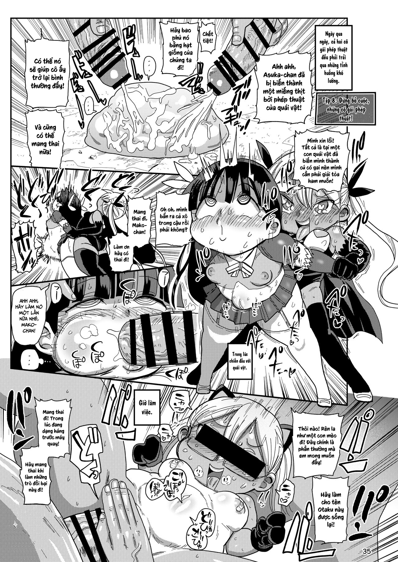 HentaiVN.net - Ảnh 34 - Cô gái phép thuật Mako [Yousei no Mahou Shoujo] - Chap 3
