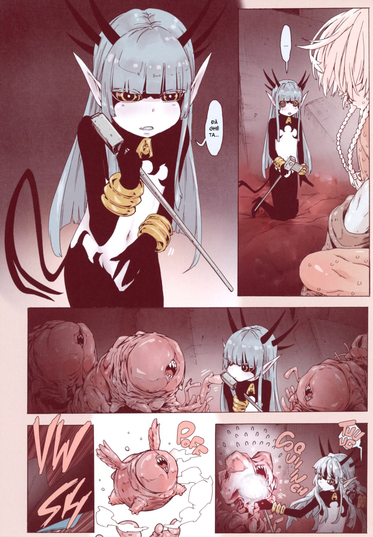 HentaiVN.net - Ảnh 10 - Phù Thủy Trụy Lạc [Daraku no Majo] - Chap 5- Lewd Ending