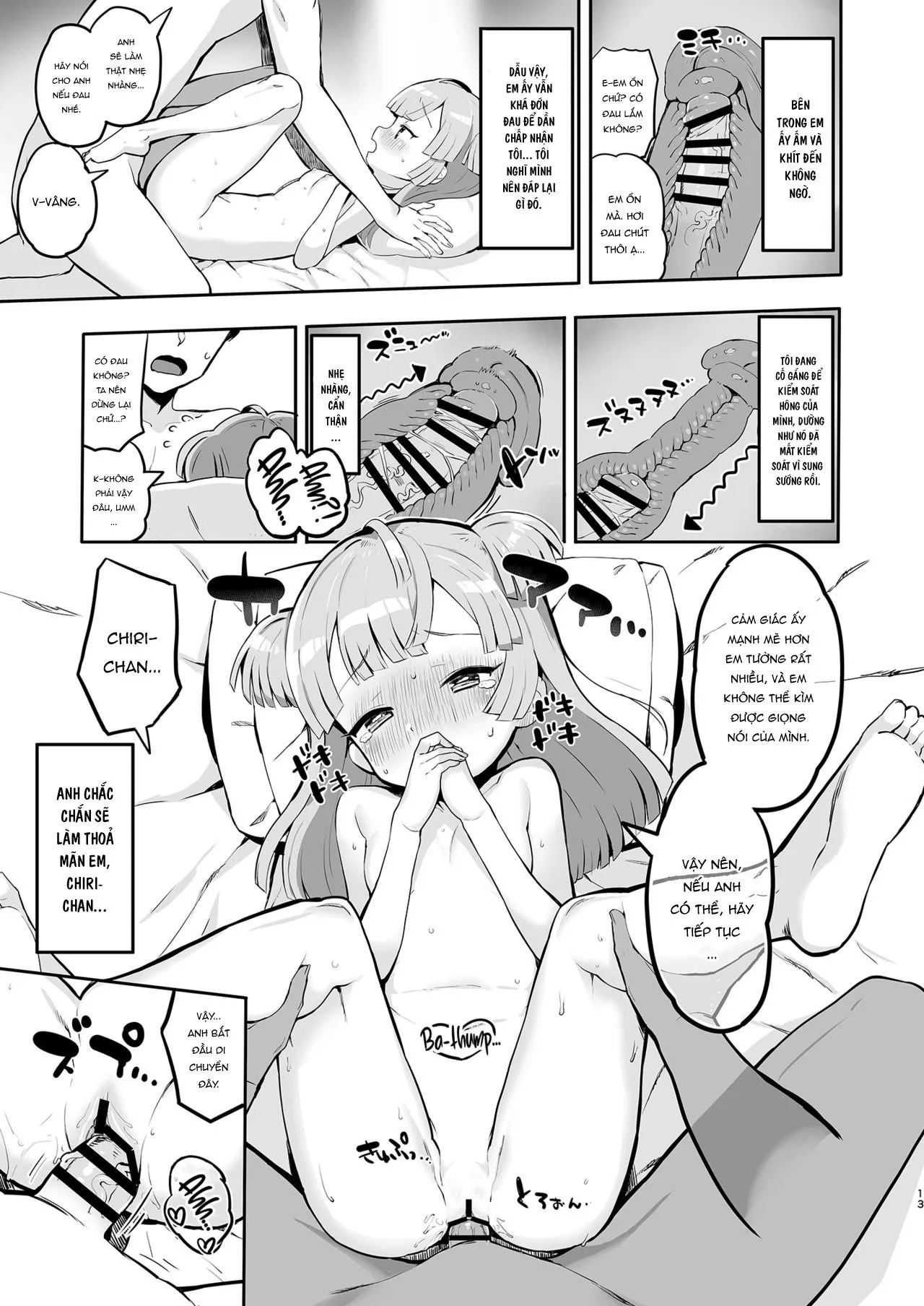 HentaiVN.net - Ảnh 12 - Tuần trăng mật cùng Tsukigawa Chiri [Tsukigawa Chiri to Konzen Ryokou] - Oneshot