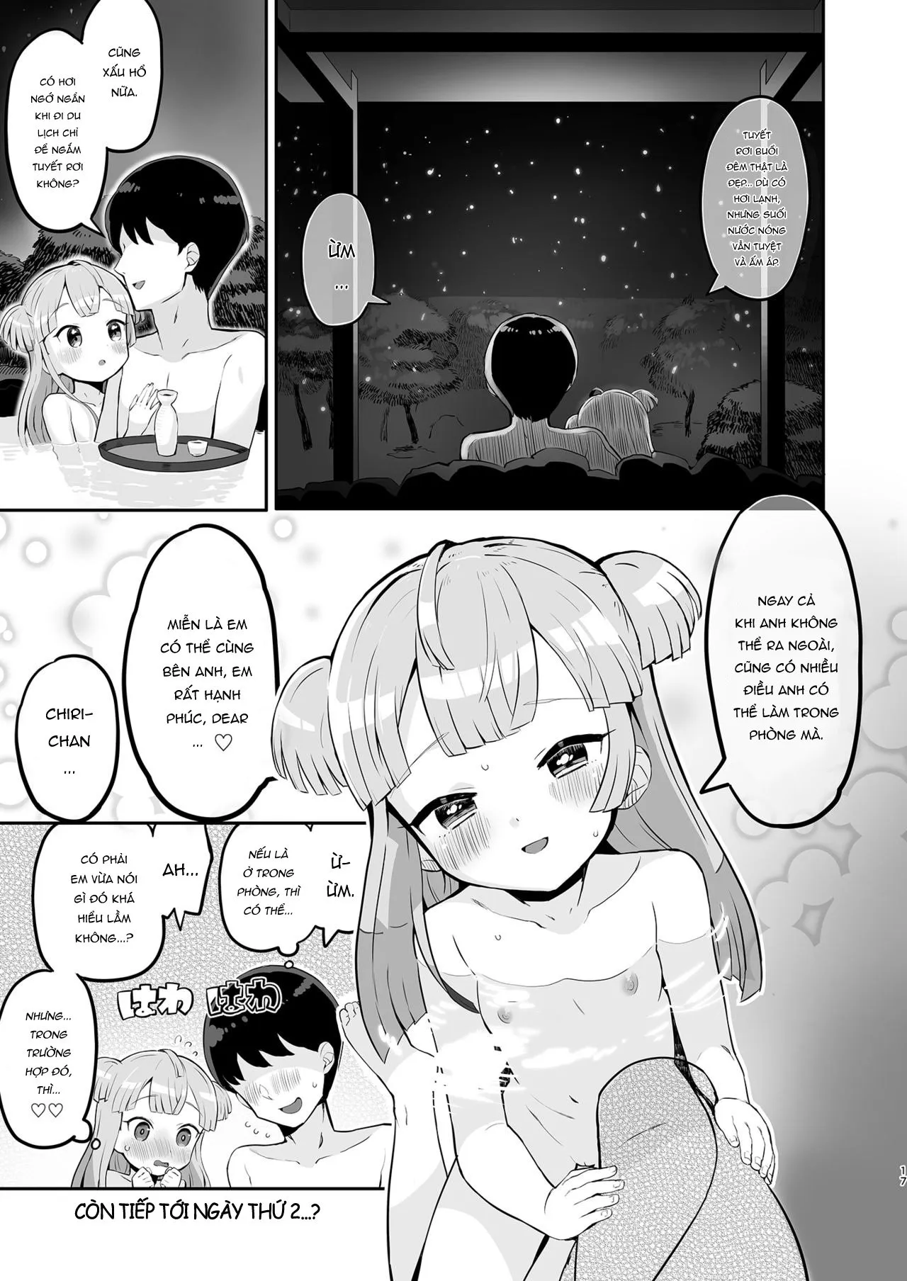 HentaiVN.net - Ảnh 16 - Tuần trăng mật cùng Tsukigawa Chiri [Tsukigawa Chiri to Konzen Ryokou] - Oneshot
