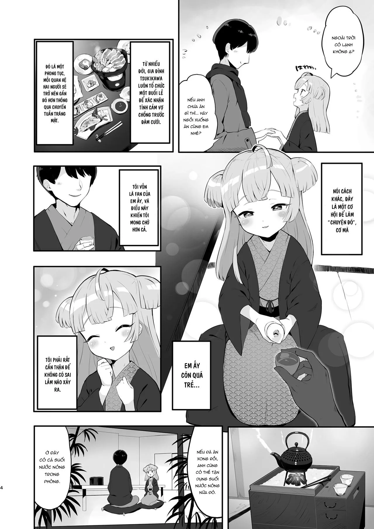 HentaiVN.net - Ảnh 3 - Tuần trăng mật cùng Tsukigawa Chiri [Tsukigawa Chiri to Konzen Ryokou] - Oneshot