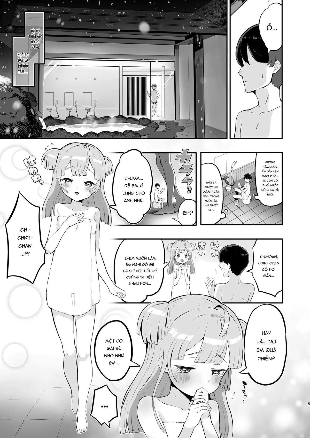 HentaiVN.net - Ảnh 4 - Tuần trăng mật cùng Tsukigawa Chiri [Tsukigawa Chiri to Konzen Ryokou] - Oneshot
