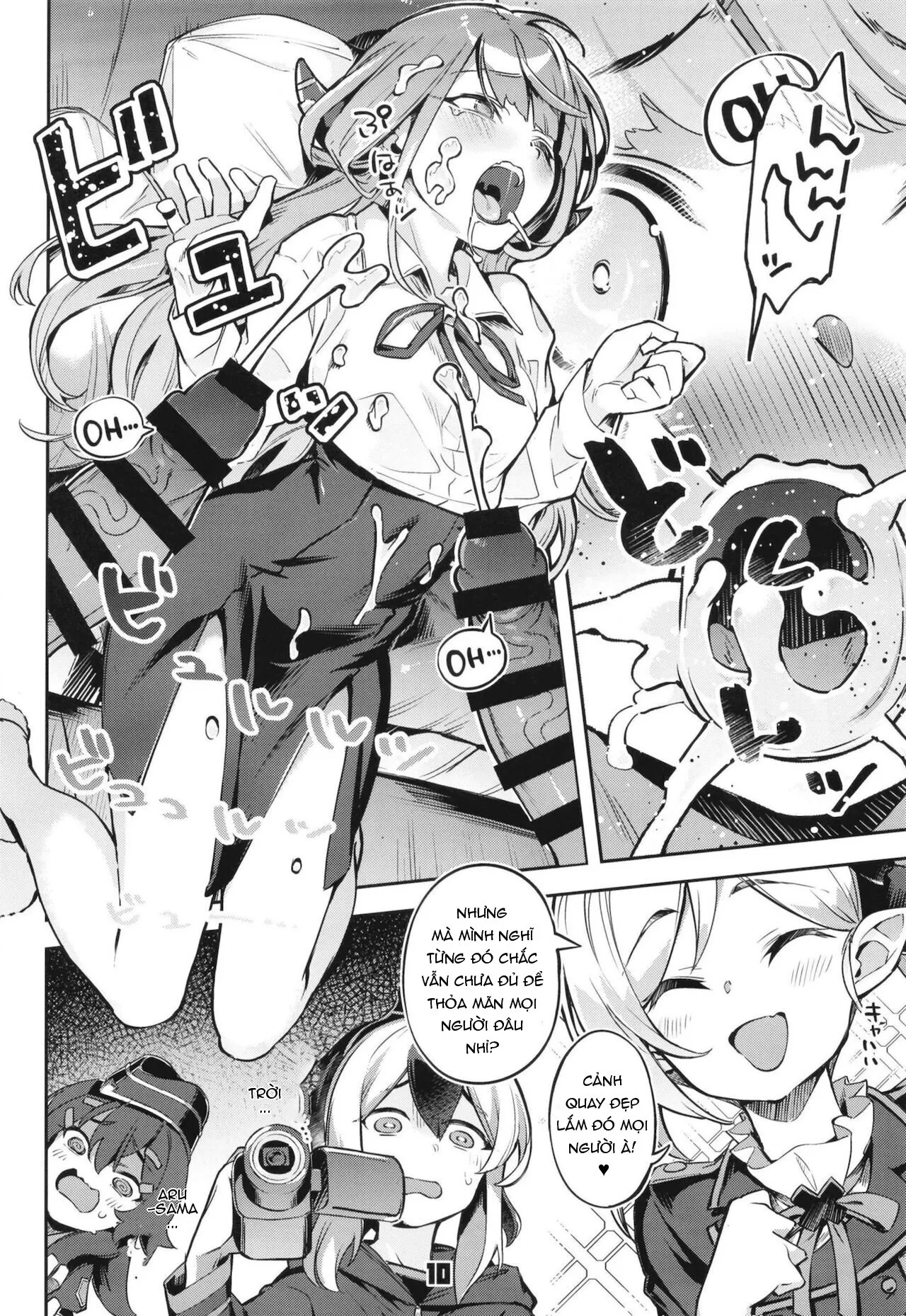 HentaiVN.net - Ảnh 9 - Aru-Chan hết tiền và trước khi cô ấy nhận ra, cô ấy đã bị vây quanh bởi mấy tên Dirty Old Man (Blue Archive) [Okane ga Nakunatta Aru-chan wa Kizuitara Kukkyou na Otoko-tachi ni Kakomareteita Ken] - Oneshot
