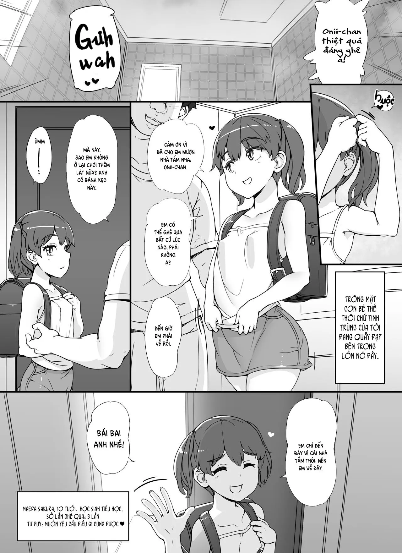 HentaiVN.net - Ảnh 15 - Dàn gái xinh trong bồn tắm [Kinjo no Onnatachi ga Nazeka Ore no Ie no Furo ni Hairi ni Kuru Ken; Những cô gái xa lạ kéo đến nhà tắm của tôi] - Chap 1 - Chơi em Loli