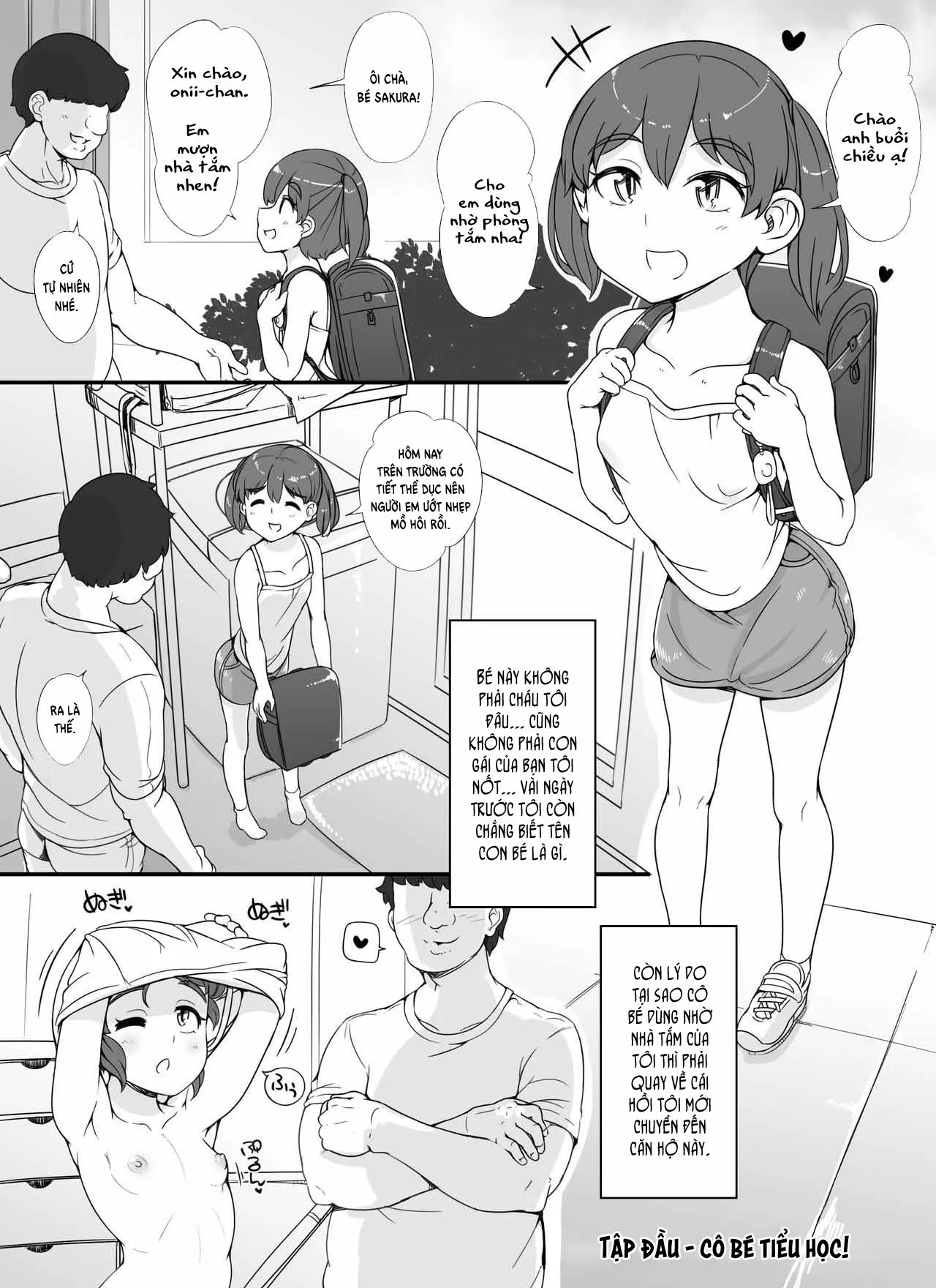 HentaiVN.net - Ảnh 5 - Dàn gái xinh trong bồn tắm [Kinjo no Onnatachi ga Nazeka Ore no Ie no Furo ni Hairi ni Kuru Ken; Những cô gái xa lạ kéo đến nhà tắm của tôi] - Chap 1 - Chơi em Loli