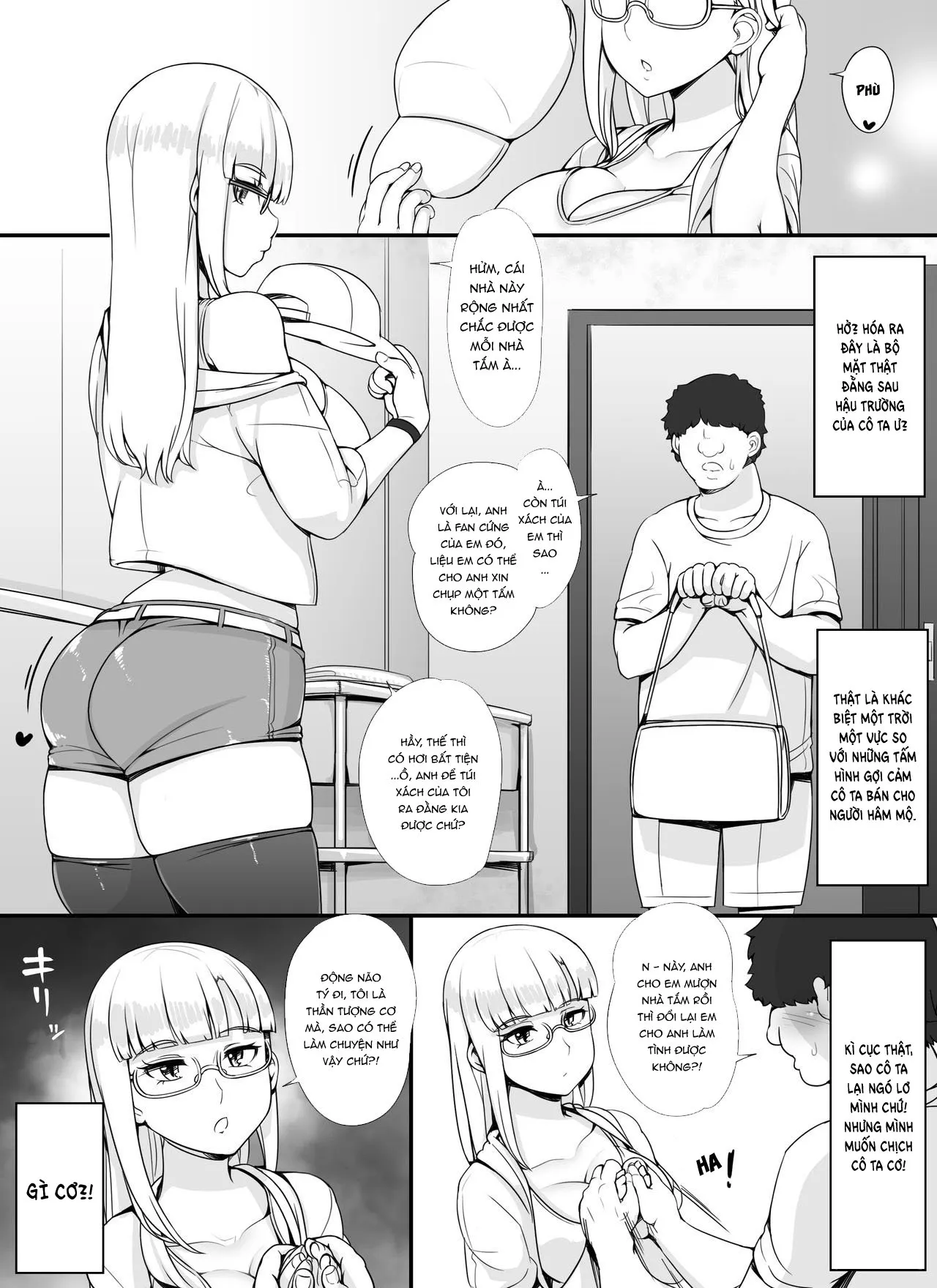HentaiVN.net - Ảnh 3 - Dàn gái xinh trong bồn tắm [Kinjo no Onnatachi ga Nazeka Ore no Ie no Furo ni Hairi ni Kuru Ken; Những cô gái xa lạ kéo đến nhà tắm của tôi] - Chap 5 - Idol nội y