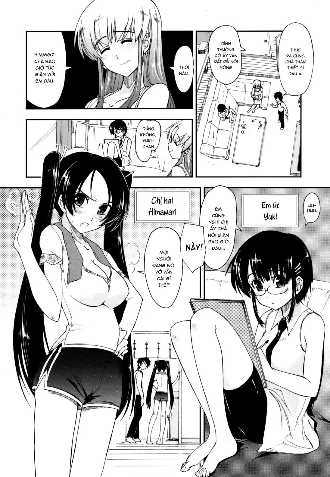 HentaiVN.net - Ảnh 9 - Sống chung cùng 3 chị em [Không Che] [Mozaiku X Sanshimai; モザイク×三姉妹] - Chap 1