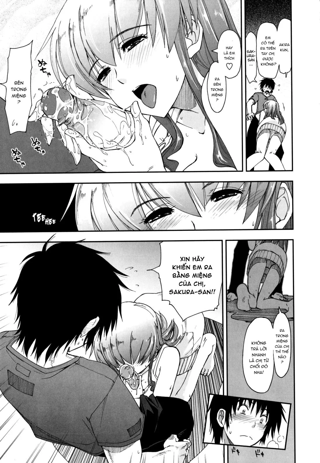 HentaiVN.net - Ảnh 16 - Sống chung cùng 3 chị em [Không Che] [Mozaiku X Sanshimai; モザイク×三姉妹] - Chap 1
