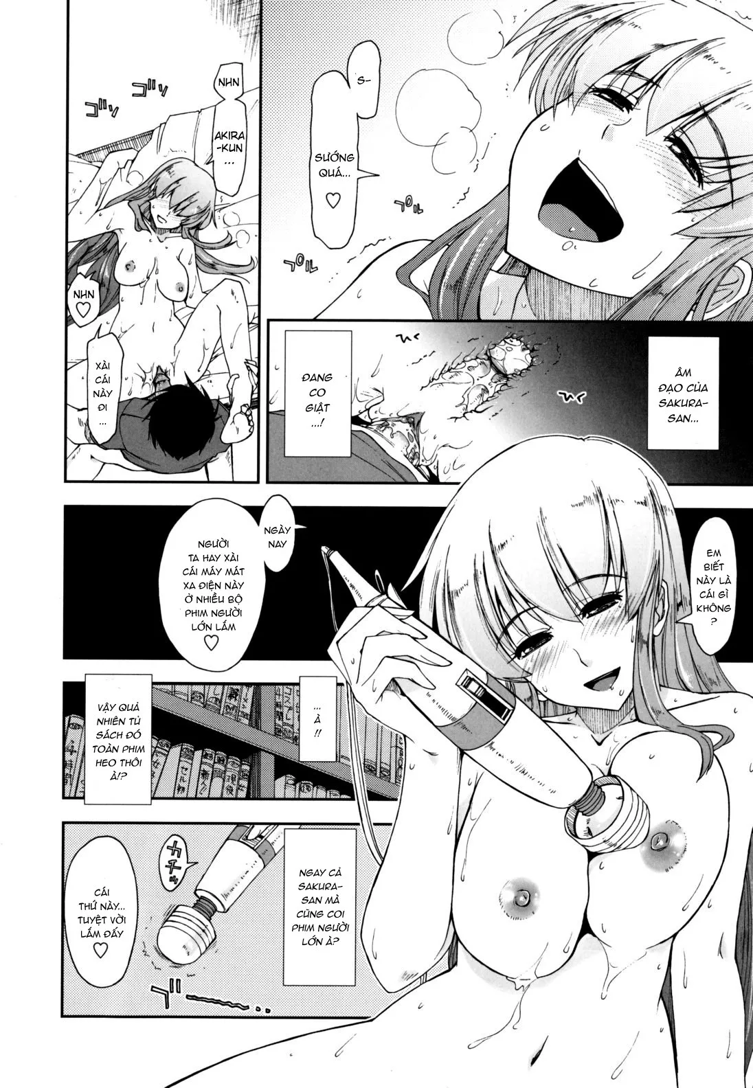 HentaiVN.net - Ảnh 10 - Sống chung cùng 3 chị em [Không Che] [Mozaiku X Sanshimai; モザイク×三姉妹] - Chap 2