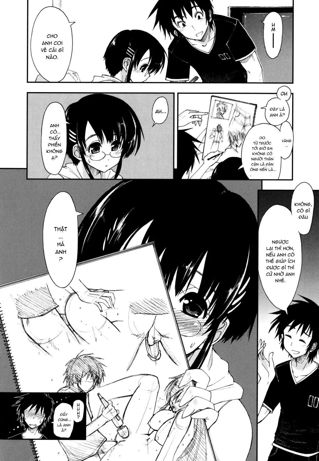 HentaiVN.net - Ảnh 5 - Sống chung cùng 3 chị em [Không Che] [Mozaiku X Sanshimai; モザイク×三姉妹] - Chap 3