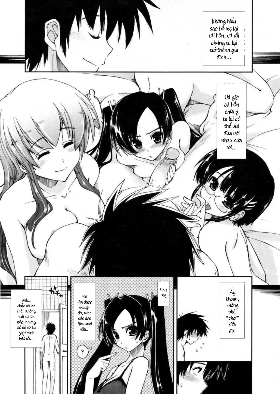 HentaiVN.net - Ảnh 18 - Sống chung cùng 3 chị em [Không Che] [Mozaiku X Sanshimai; モザイク×三姉妹] - Chap 4