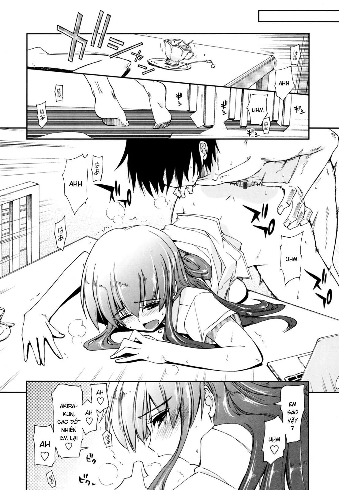 HentaiVN.net - Ảnh 13 - Sống chung cùng 3 chị em [Không Che] [Mozaiku X Sanshimai; モザイク×三姉妹] - Chap 5