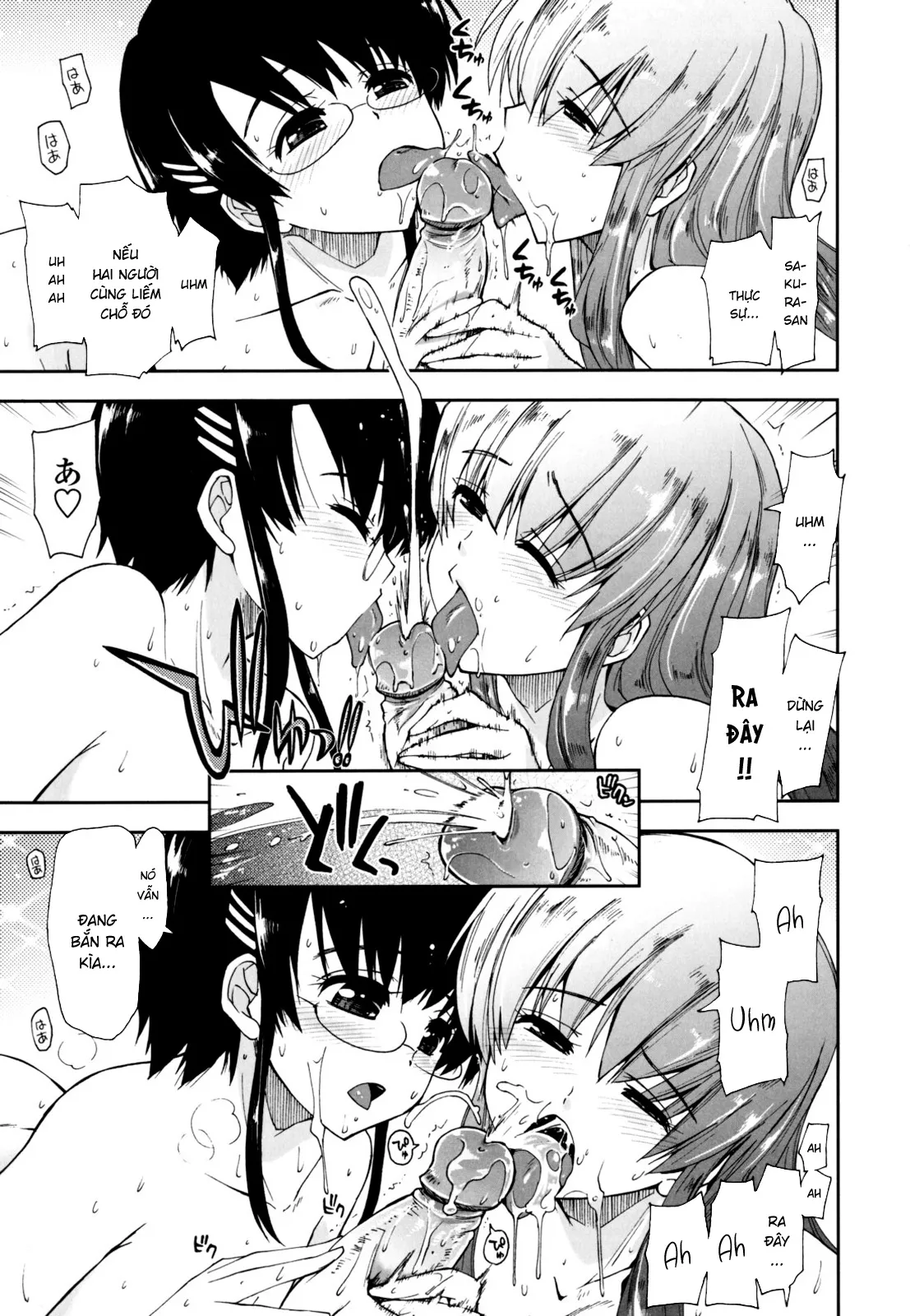 HentaiVN.net - Ảnh 10 - Sống chung cùng 3 chị em [Không Che] [Mozaiku X Sanshimai; モザイク×三姉妹] - Chap 6