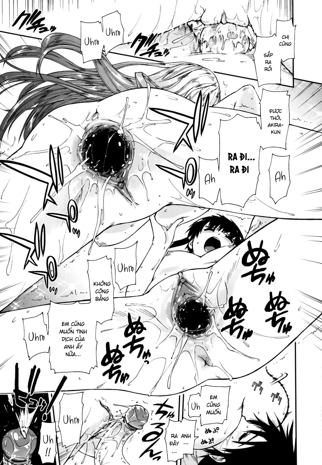 HentaiVN.net - Ảnh 16 - Sống chung cùng 3 chị em [Không Che] [Mozaiku X Sanshimai; モザイク×三姉妹] - Chap 6