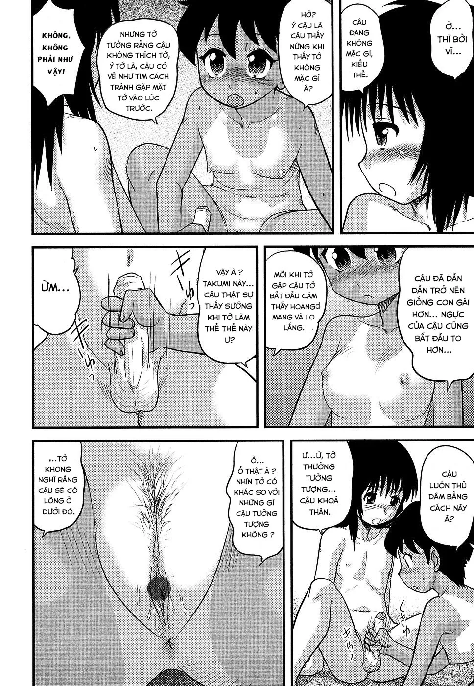 HentaiVN.net - Ảnh 7 - Trải nghiệm tình dục đầu tiên của hai ta [Boku to Boku no Hatsutaiken ; Her and My First Sexual Experience] - Oneshot
