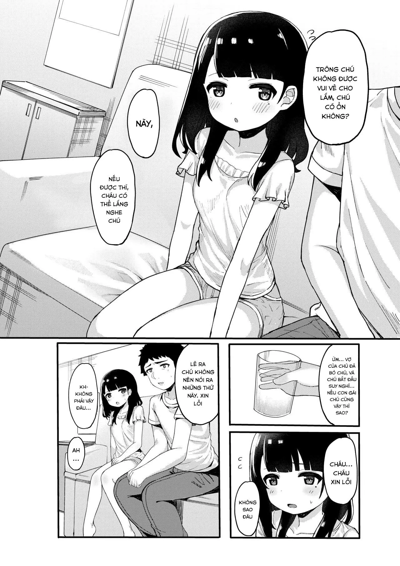 HentaiVN.net - Ảnh 10 - Bí mật tạo ra em bé với bố của bạn [Tomodachi no Otou-san to Naisho de Kozukuri Shichaimashita; 友達のお父さんと内緒で子作りしちゃいました] - Oneshot