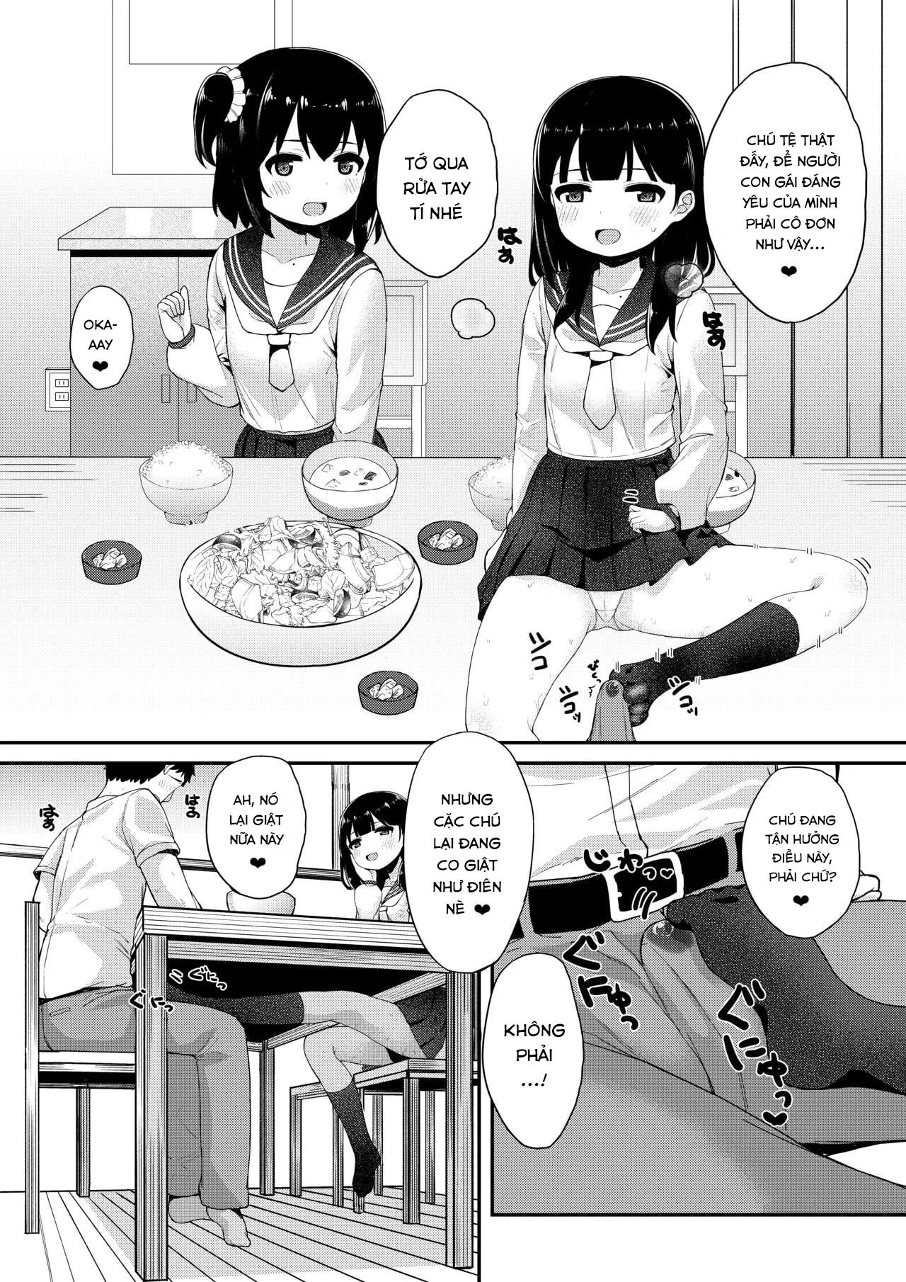 HentaiVN.net - Ảnh 38 - Bí mật tạo ra em bé với bố của bạn [Tomodachi no Otou-san to Naisho de Kozukuri Shichaimashita; 友達のお父さんと内緒で子作りしちゃいました] - Oneshot