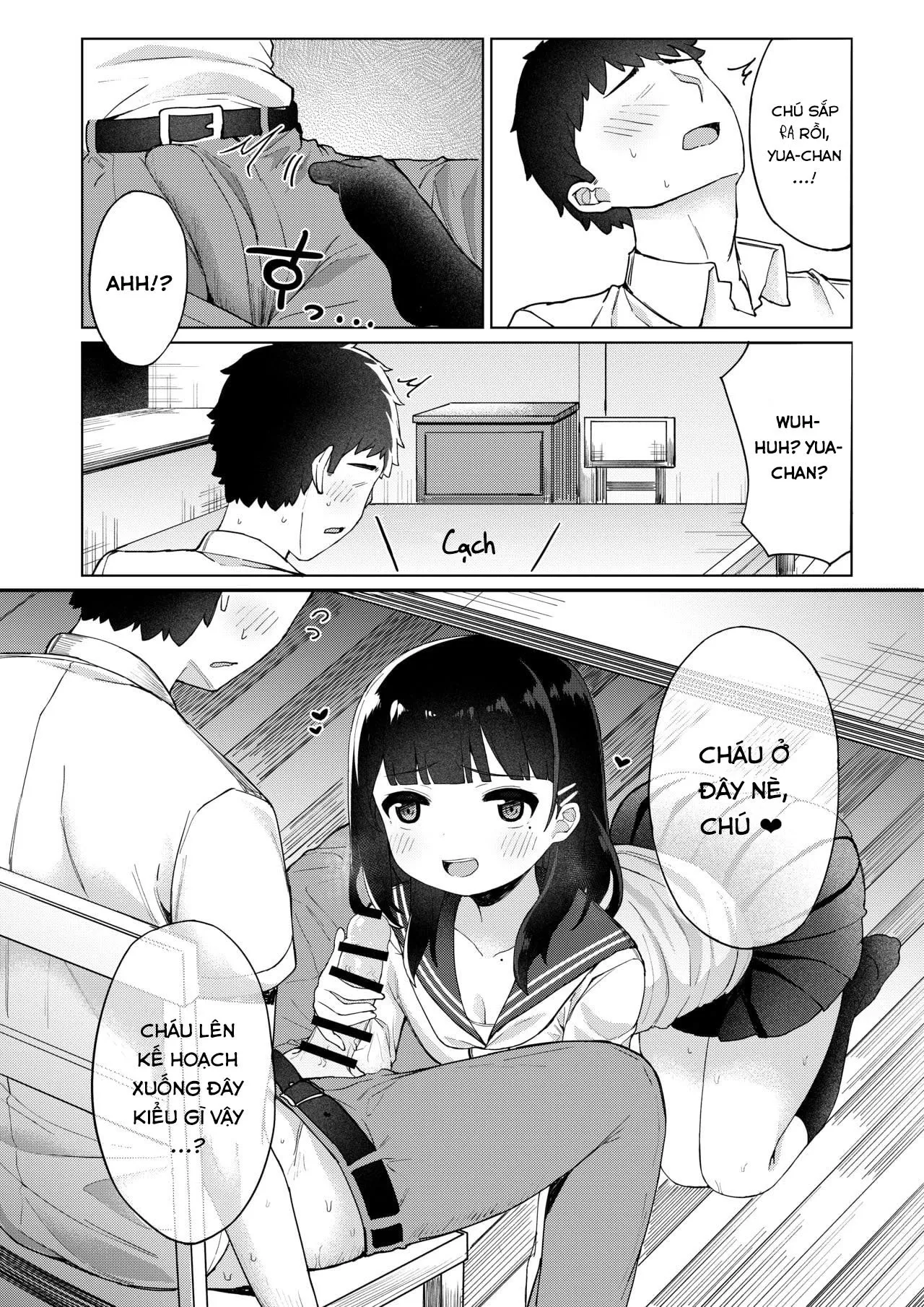HentaiVN.net - Ảnh 39 - Bí mật tạo ra em bé với bố của bạn [Tomodachi no Otou-san to Naisho de Kozukuri Shichaimashita; 友達のお父さんと内緒で子作りしちゃいました] - Oneshot