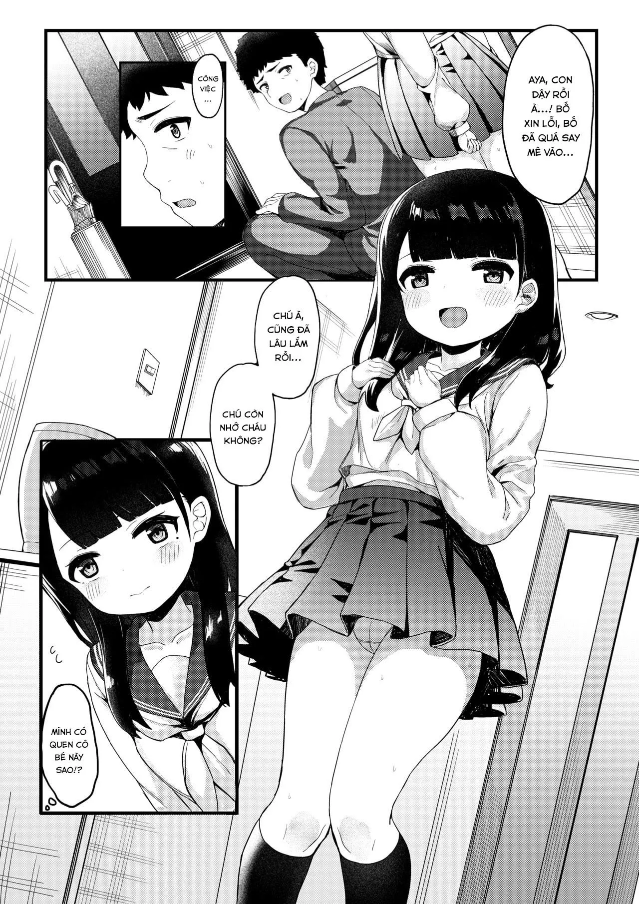 HentaiVN.net - Ảnh 4 - Bí mật tạo ra em bé với bố của bạn [Tomodachi no Otou-san to Naisho de Kozukuri Shichaimashita; 友達のお父さんと内緒で子作りしちゃいました] - Oneshot