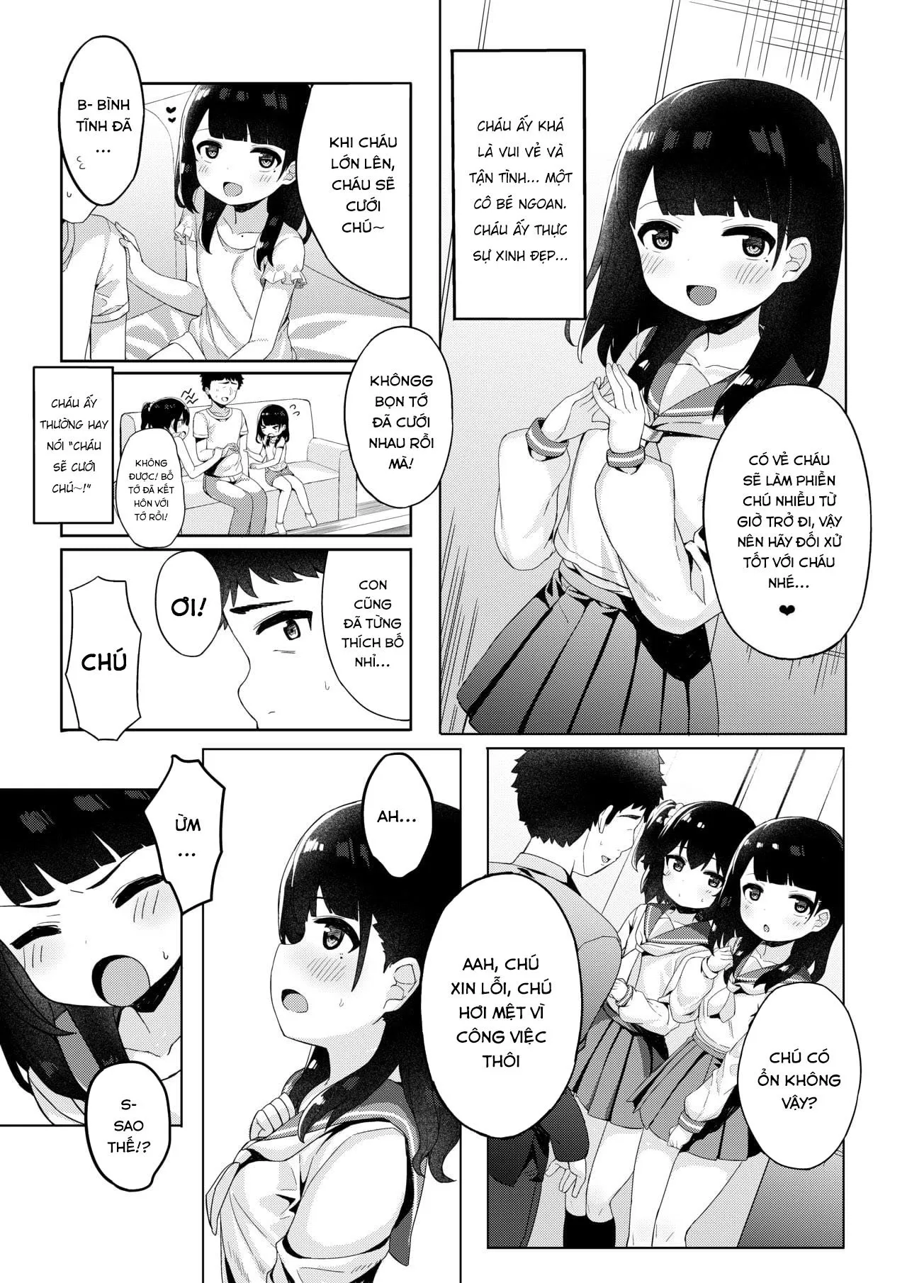 HentaiVN.net - Ảnh 6 - Bí mật tạo ra em bé với bố của bạn [Tomodachi no Otou-san to Naisho de Kozukuri Shichaimashita; 友達のお父さんと内緒で子作りしちゃいました] - Oneshot