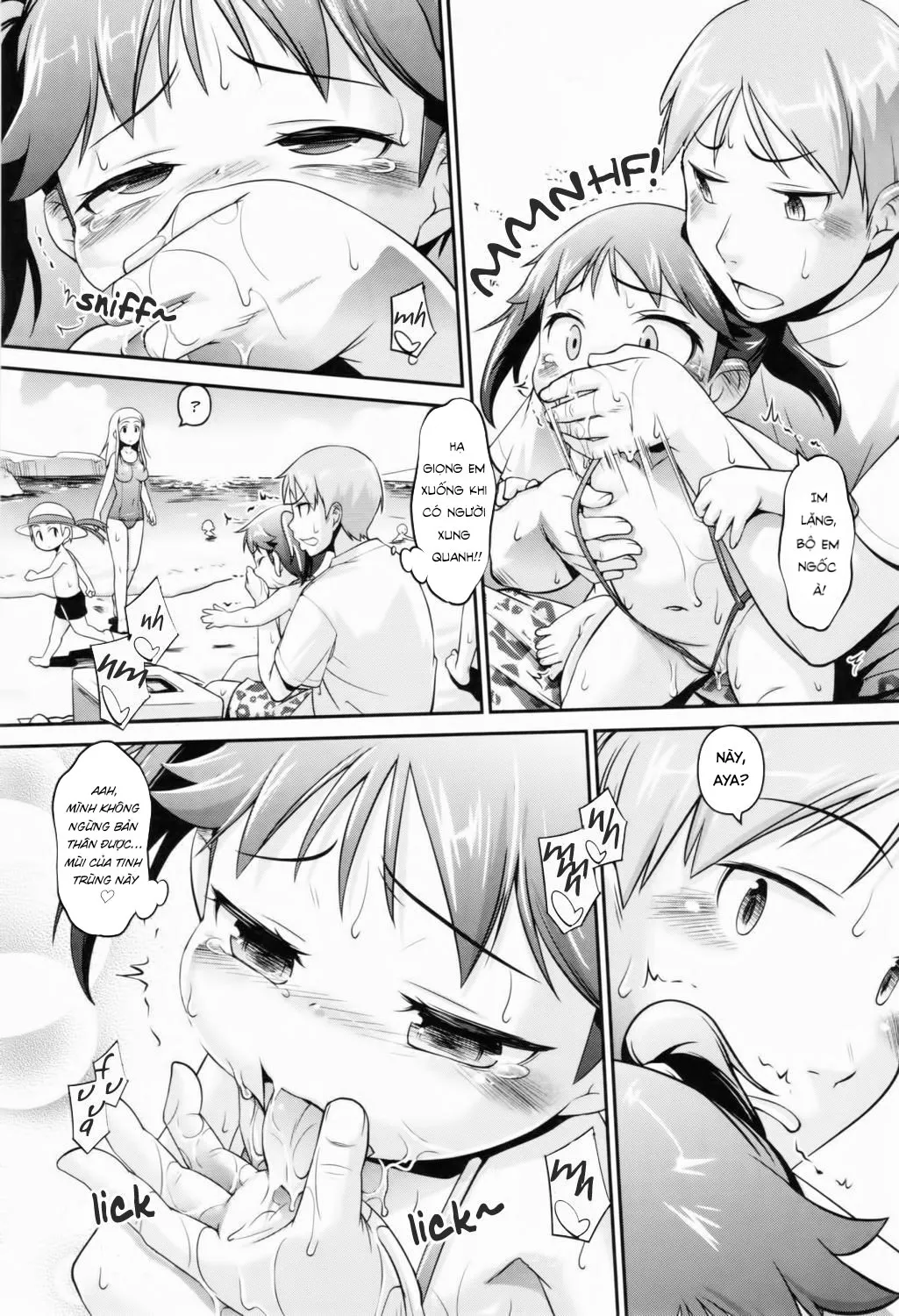 HentaiVN.net - Ảnh 8 - Summer Ecchi at the Beach [Natsu no Umibe de Ecchi Shiyou] - Oneshot