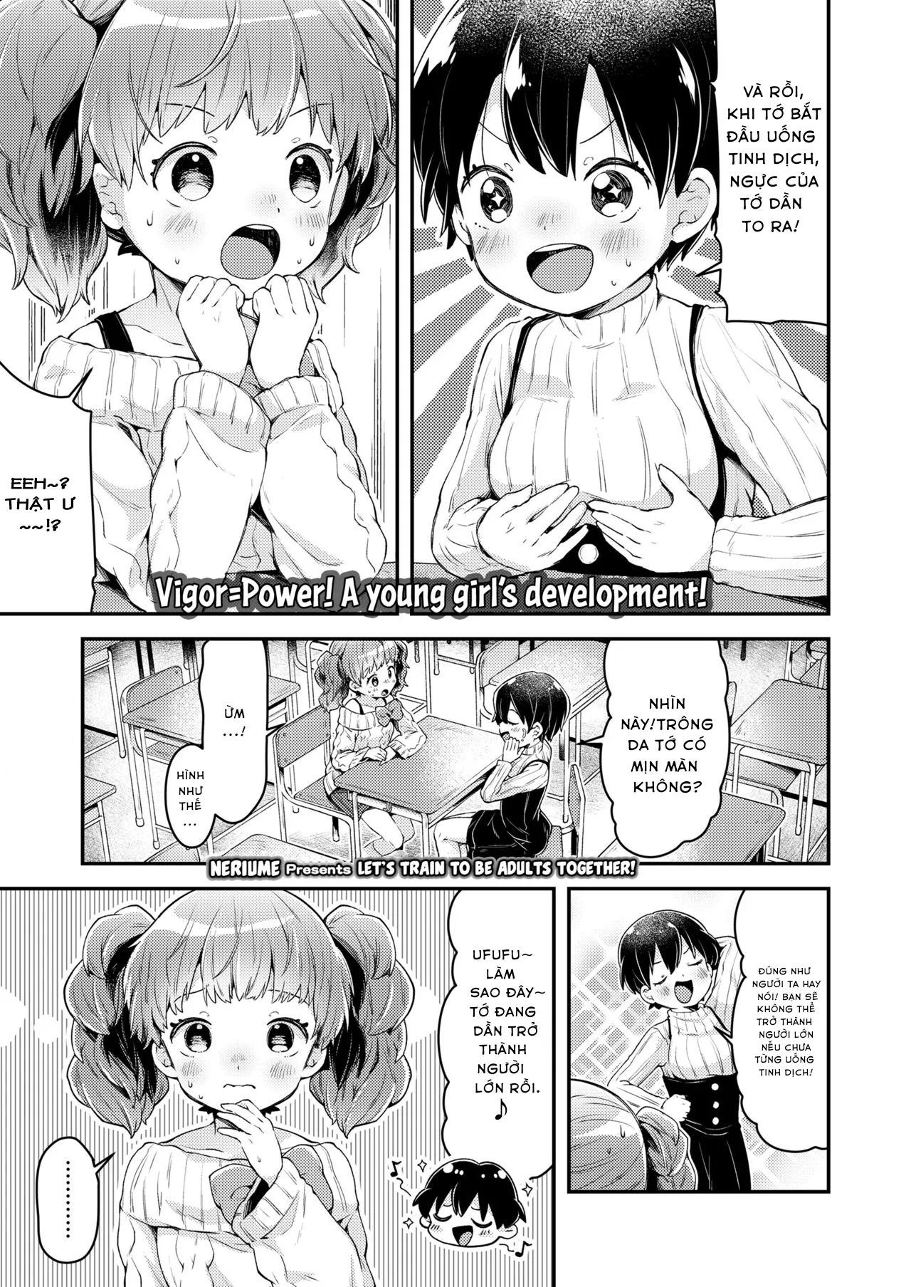 HentaiVN.net - Ảnh 3 - Issho ni Otona Training! [Let's Train to be Adults Together!] - Oneshot