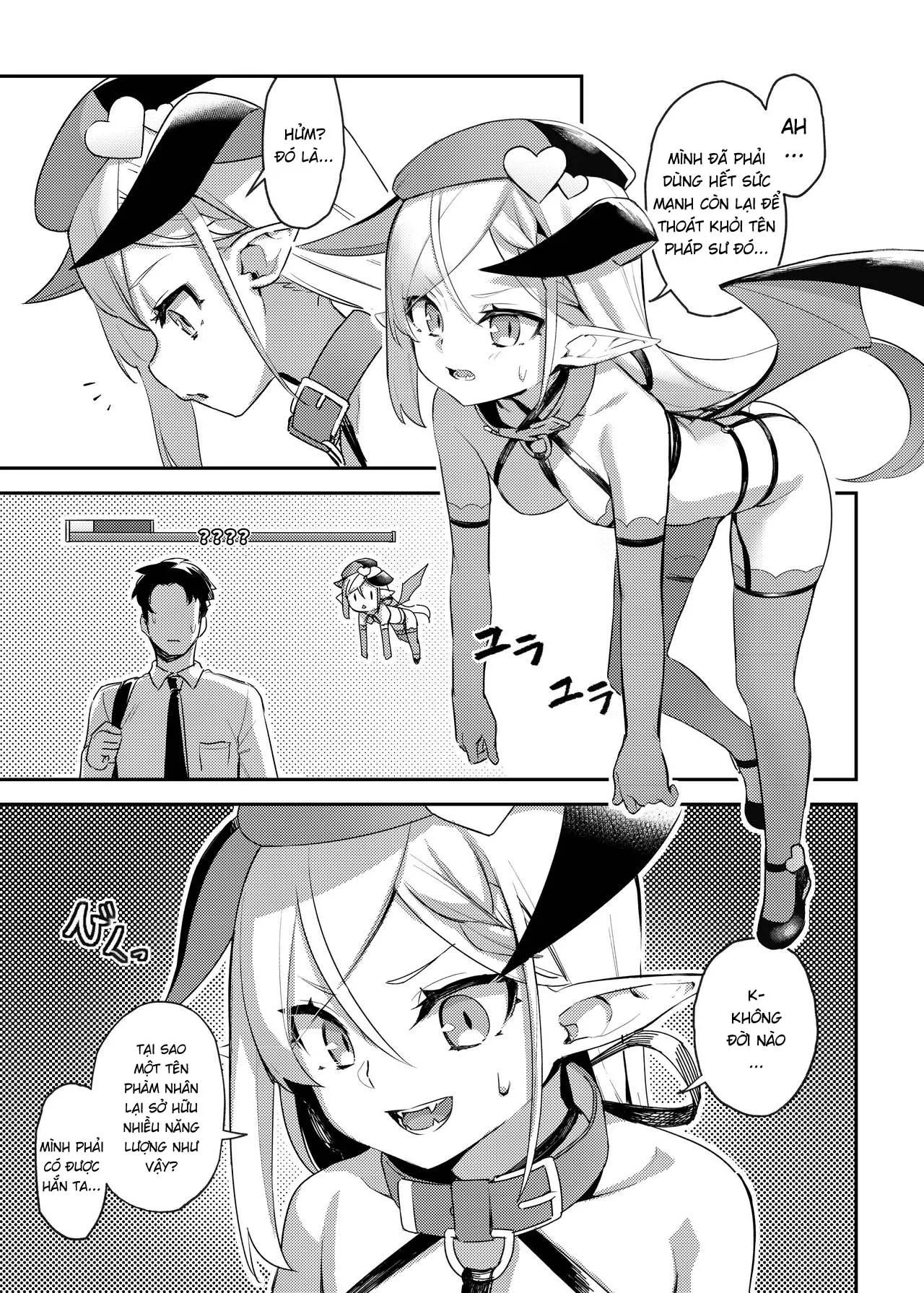 HentaiVN.net - Ảnh 4 - Bé loli succubus và bộ ngực siêu to khồng lồ [Super Busty Succuloli; Tonikaku Loli Chounyuu Succubus-chan] - Oneshot