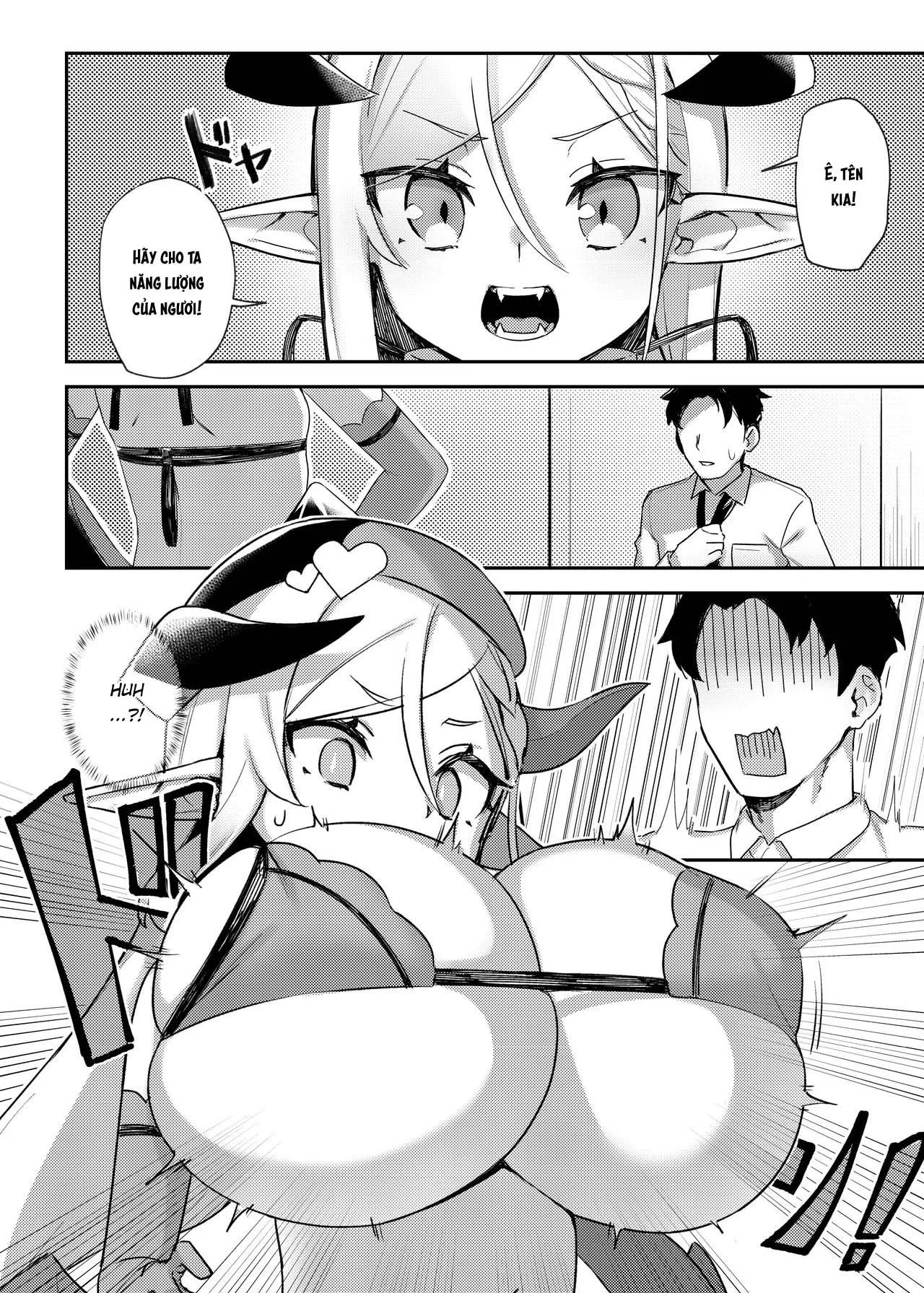 HentaiVN.net - Ảnh 5 - Bé loli succubus và bộ ngực siêu to khồng lồ [Super Busty Succuloli; Tonikaku Loli Chounyuu Succubus-chan] - Oneshot