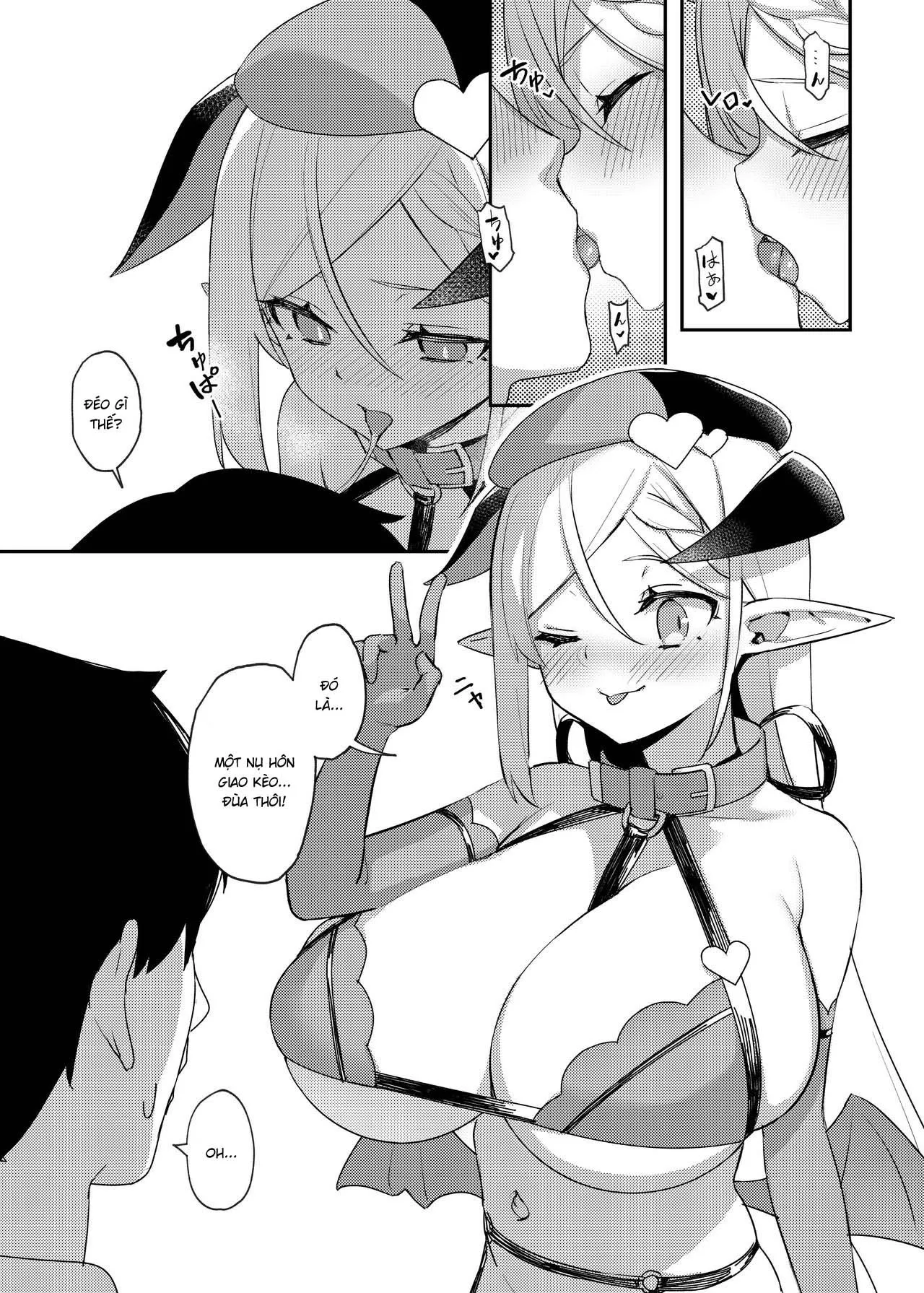 HentaiVN.net - Ảnh 8 - Bé loli succubus và bộ ngực siêu to khồng lồ [Super Busty Succuloli; Tonikaku Loli Chounyuu Succubus-chan] - Oneshot