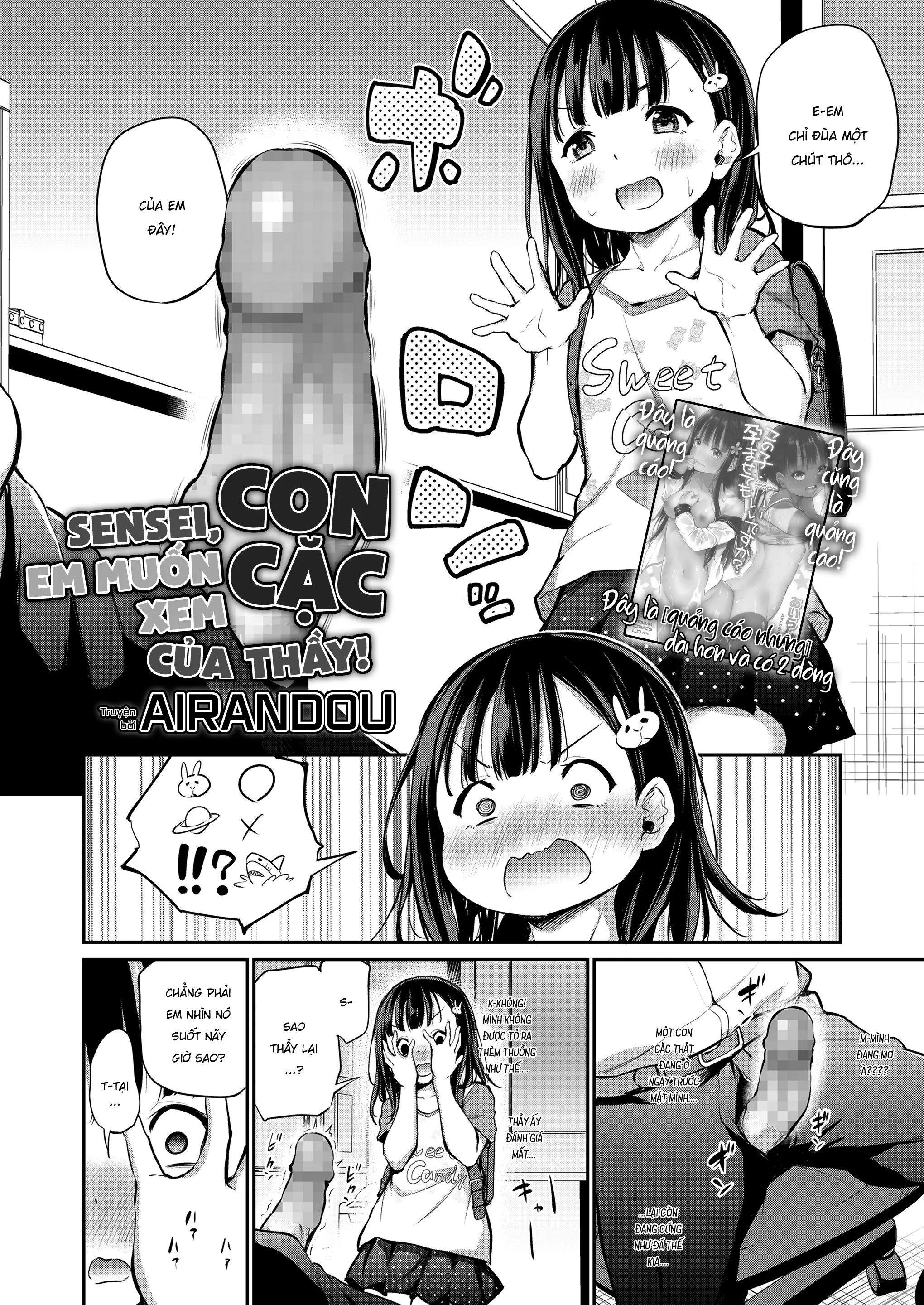 HentaiVN.net - Ảnh 5 - Sensei! Em muốn xem con cặc của thầy! [Sensei Ochinchin Misete Kudasai!] - Oneshot