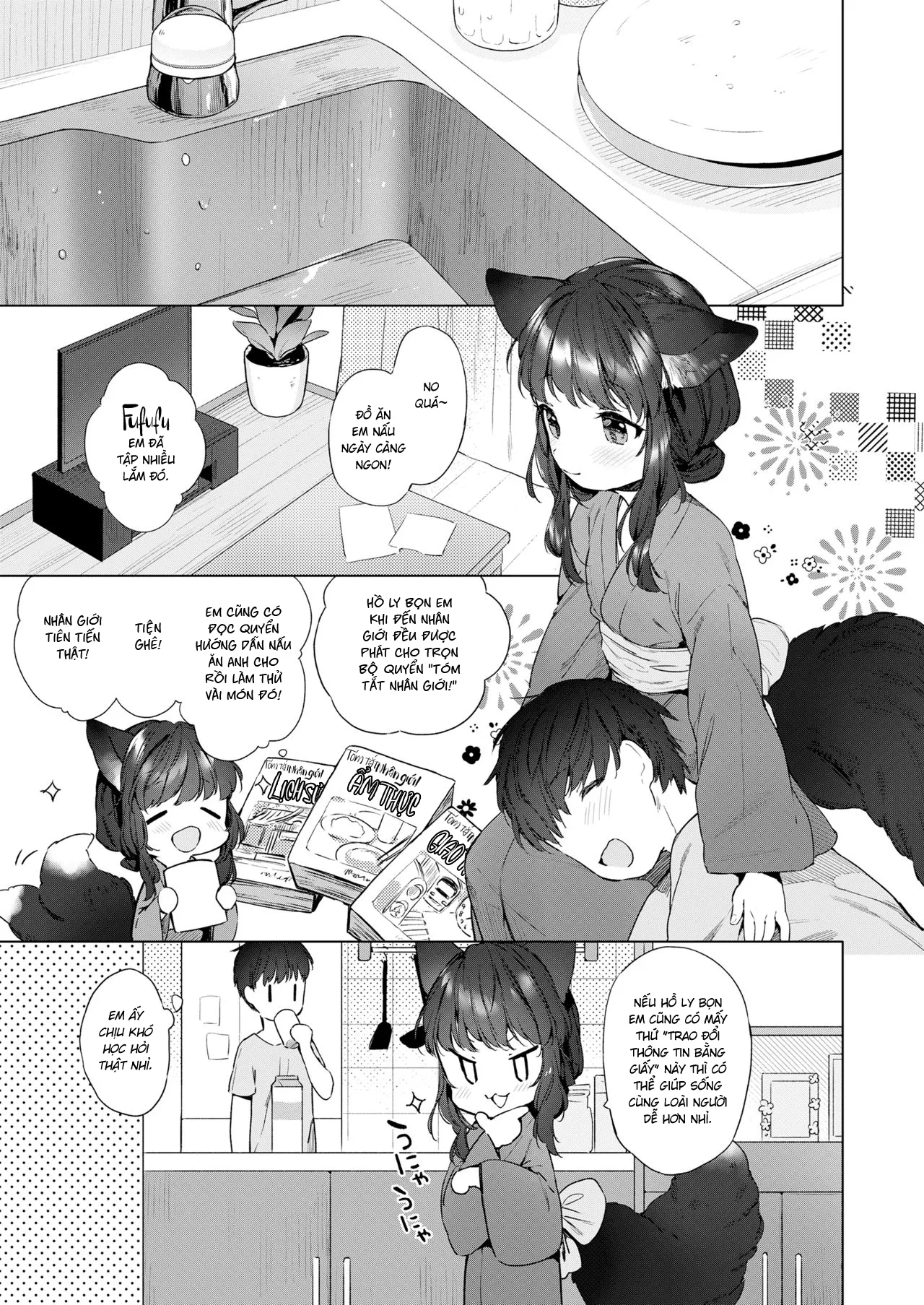 HentaiVN.net - Ảnh 3 - Nàng Dâu Tai Cáo 200 Tuổi [200 Year Old Fox Girl and Her Happily Married Life, Yowai 200 Chai Okitsune-chan to Oshidori Fuufu Seikatsu] - Chương 1